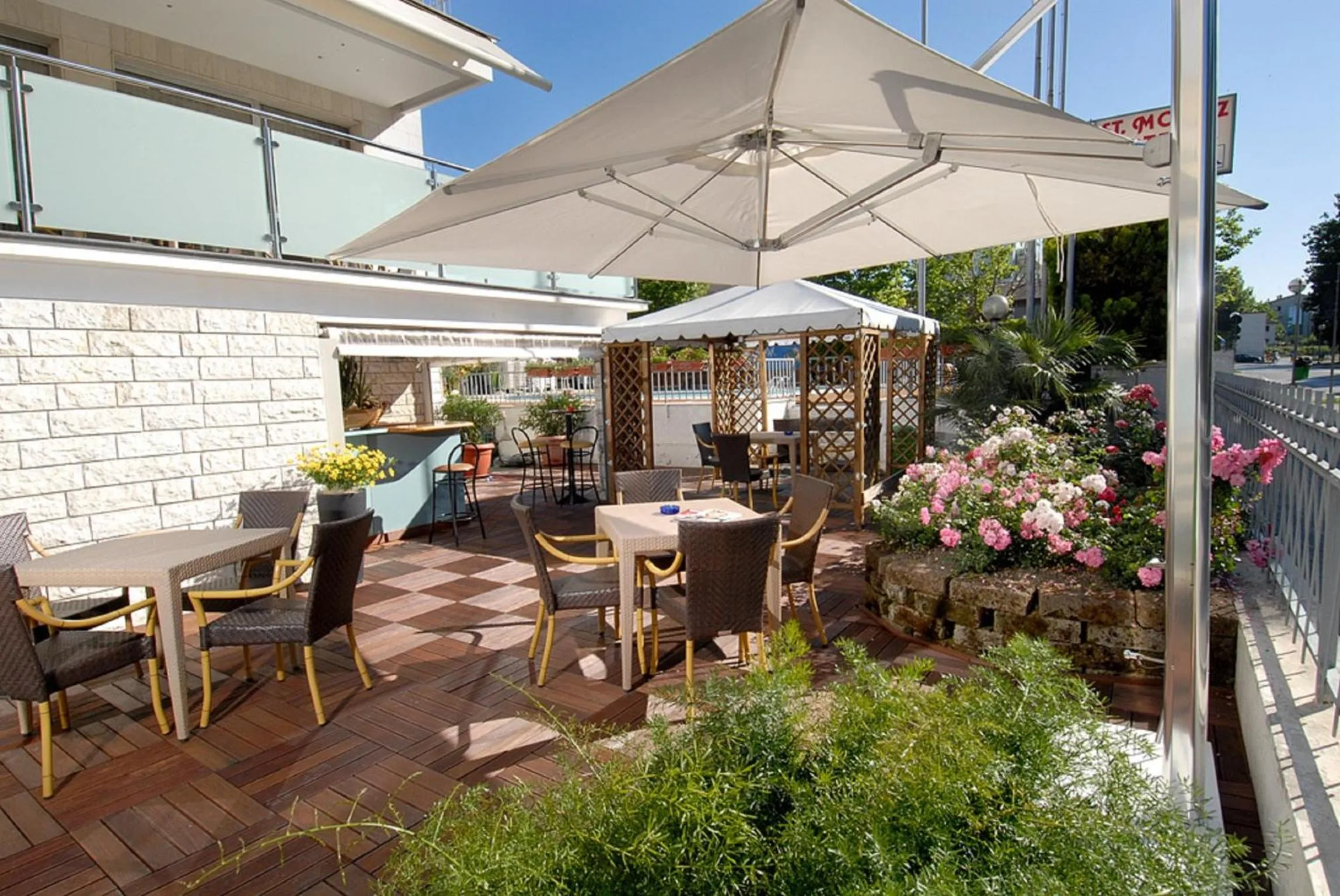 Decorative detail in Hotel St. Moritz