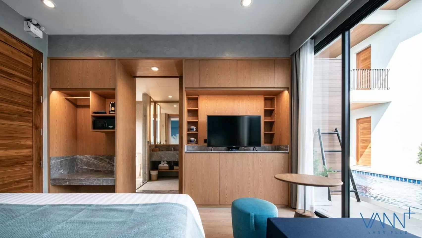 Bed in Vann Hua Hin Resort