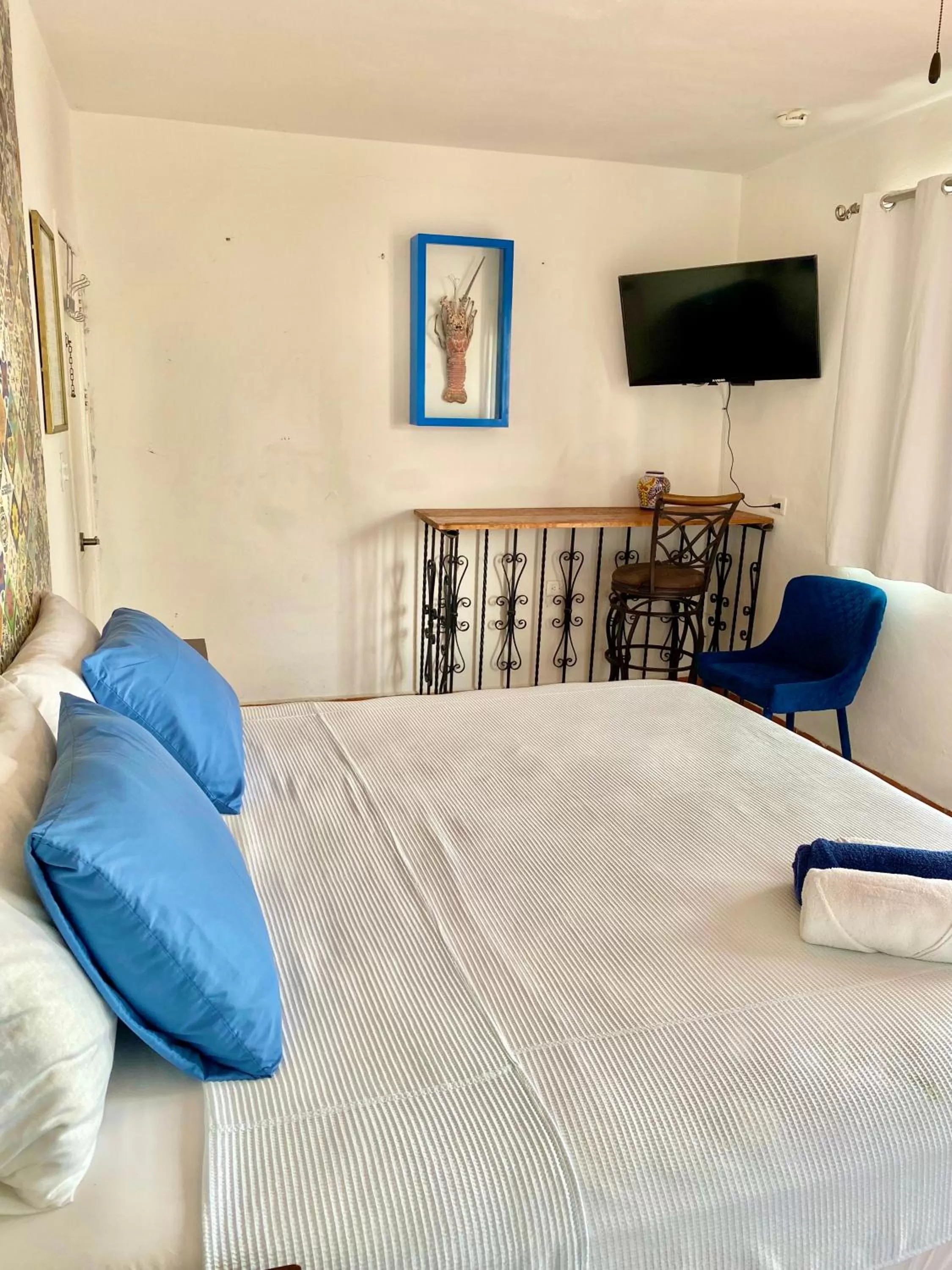 Living room, Bed in Casa María