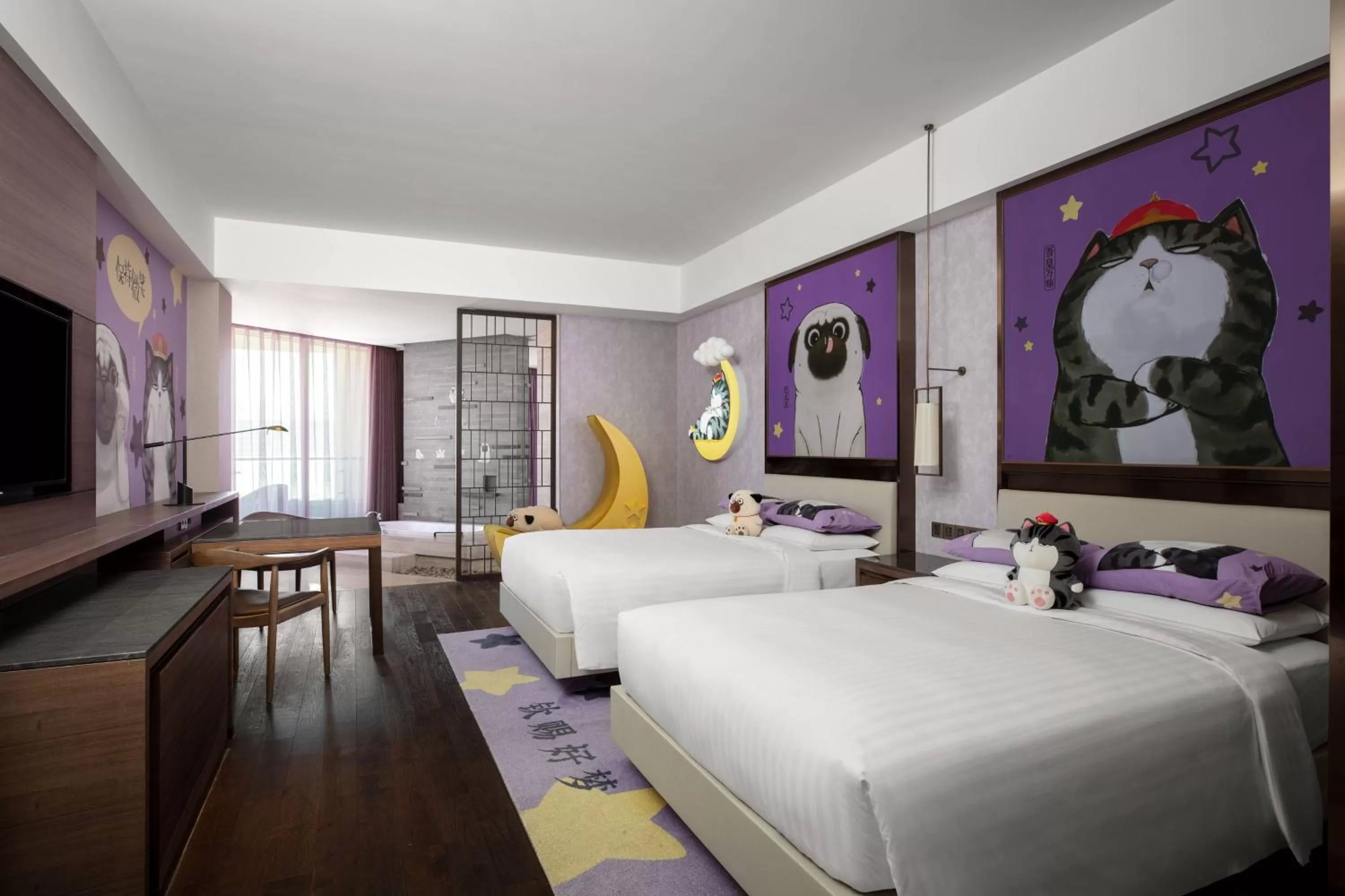 Photo of the whole room, Bed in Beijing Marriott Hotel Changping