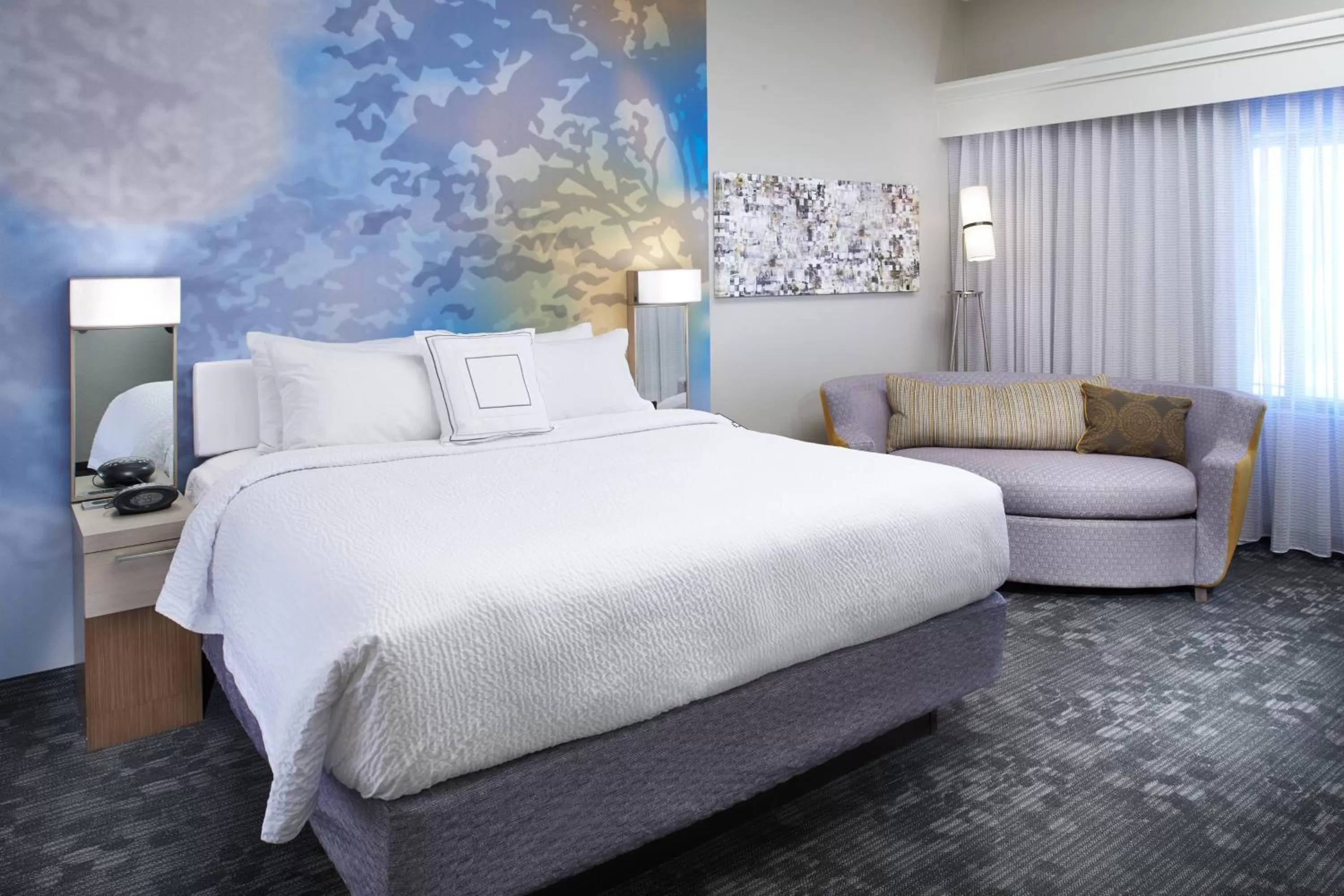 King Room with Sofa Bed and Adapted Tub - Mobility Accessible in Courtyard Cleveland Airport North