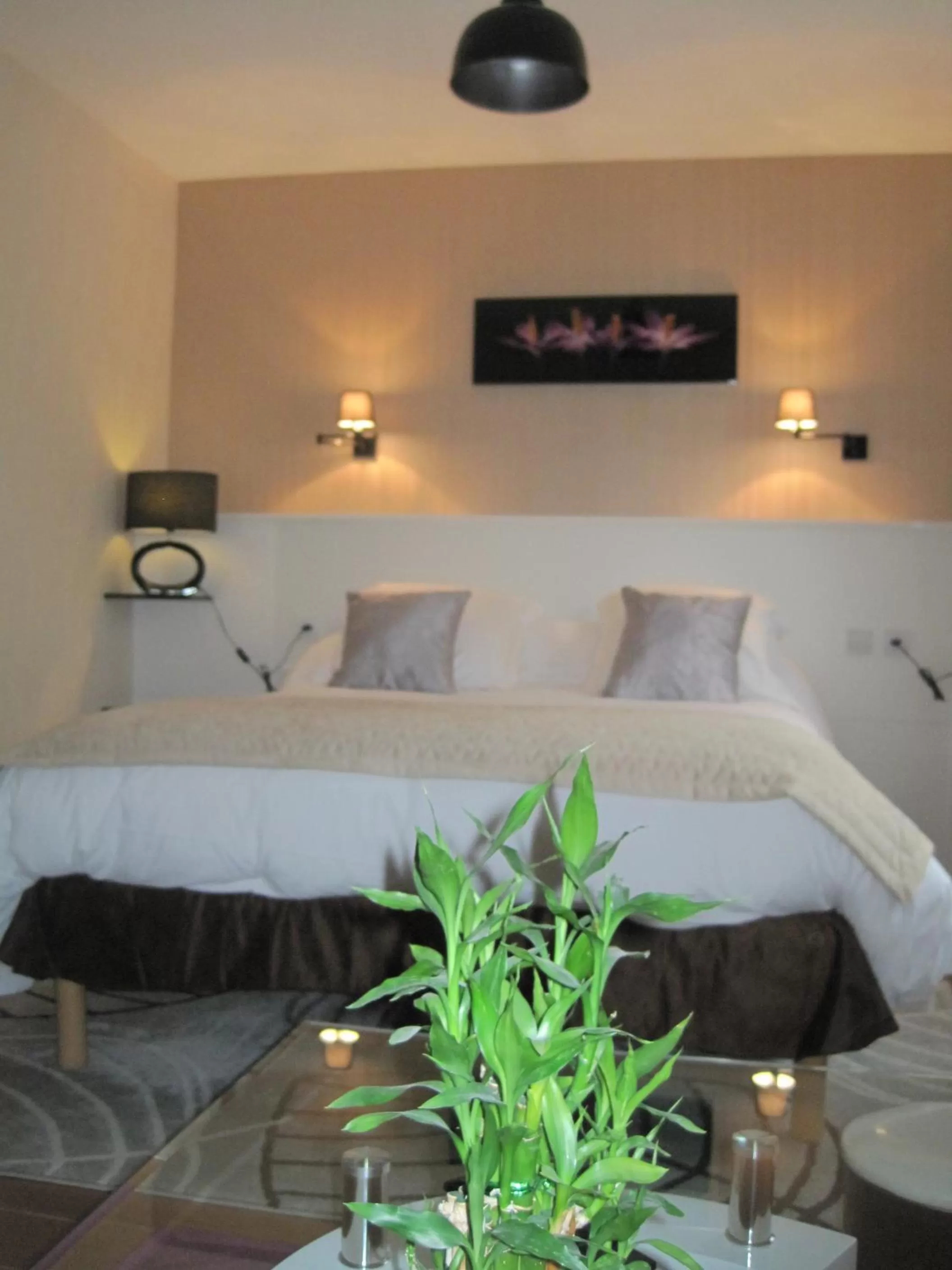 Bed in Hotel Restaurant Rive Gauche