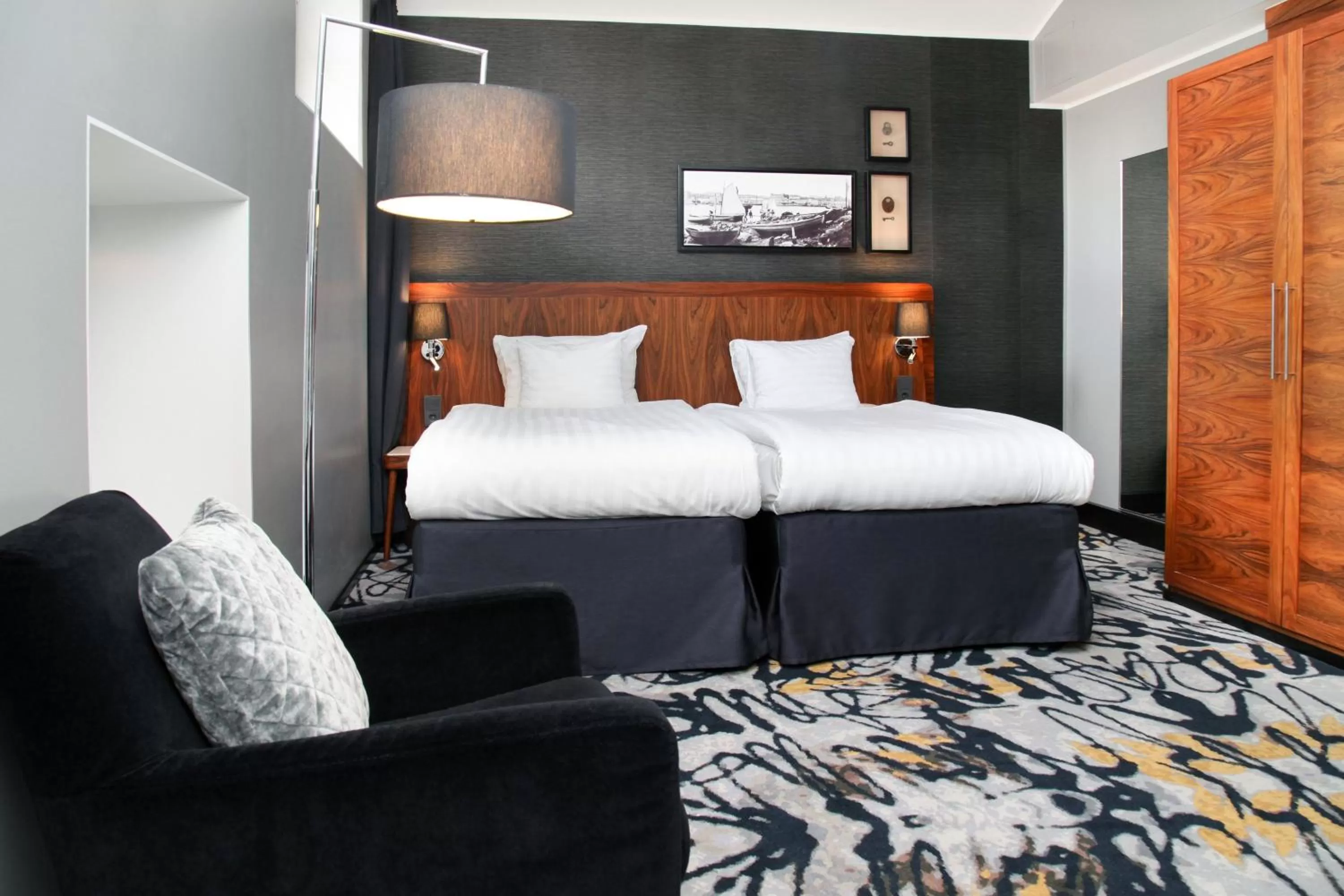 Photo of the whole room, Bed in Hotel Katajanokka, Helsinki, a Tribute Portfolio Hotel