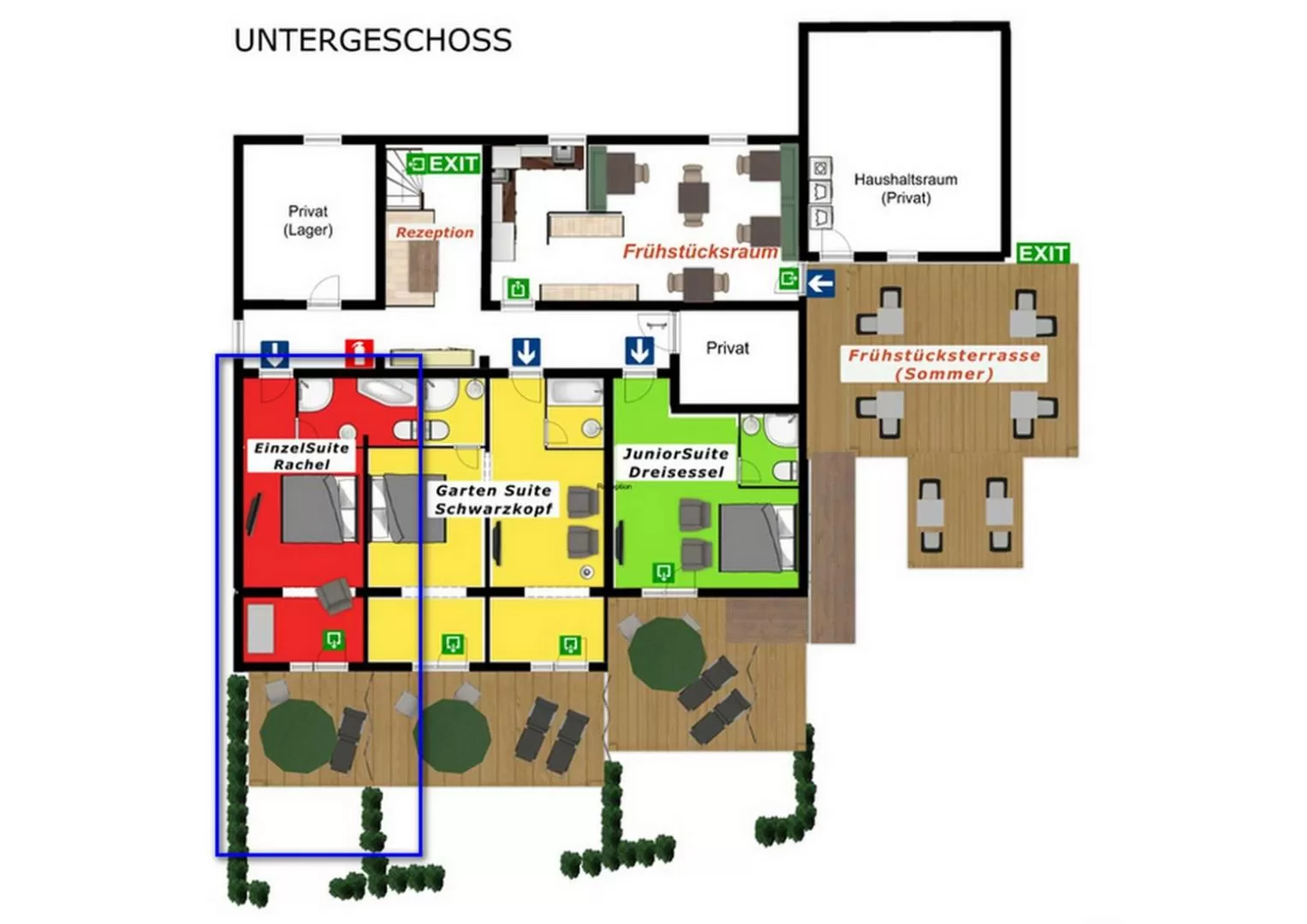 Property building, Floor Plan in Suit' & Frühstück Zum Latschen - Adults Only