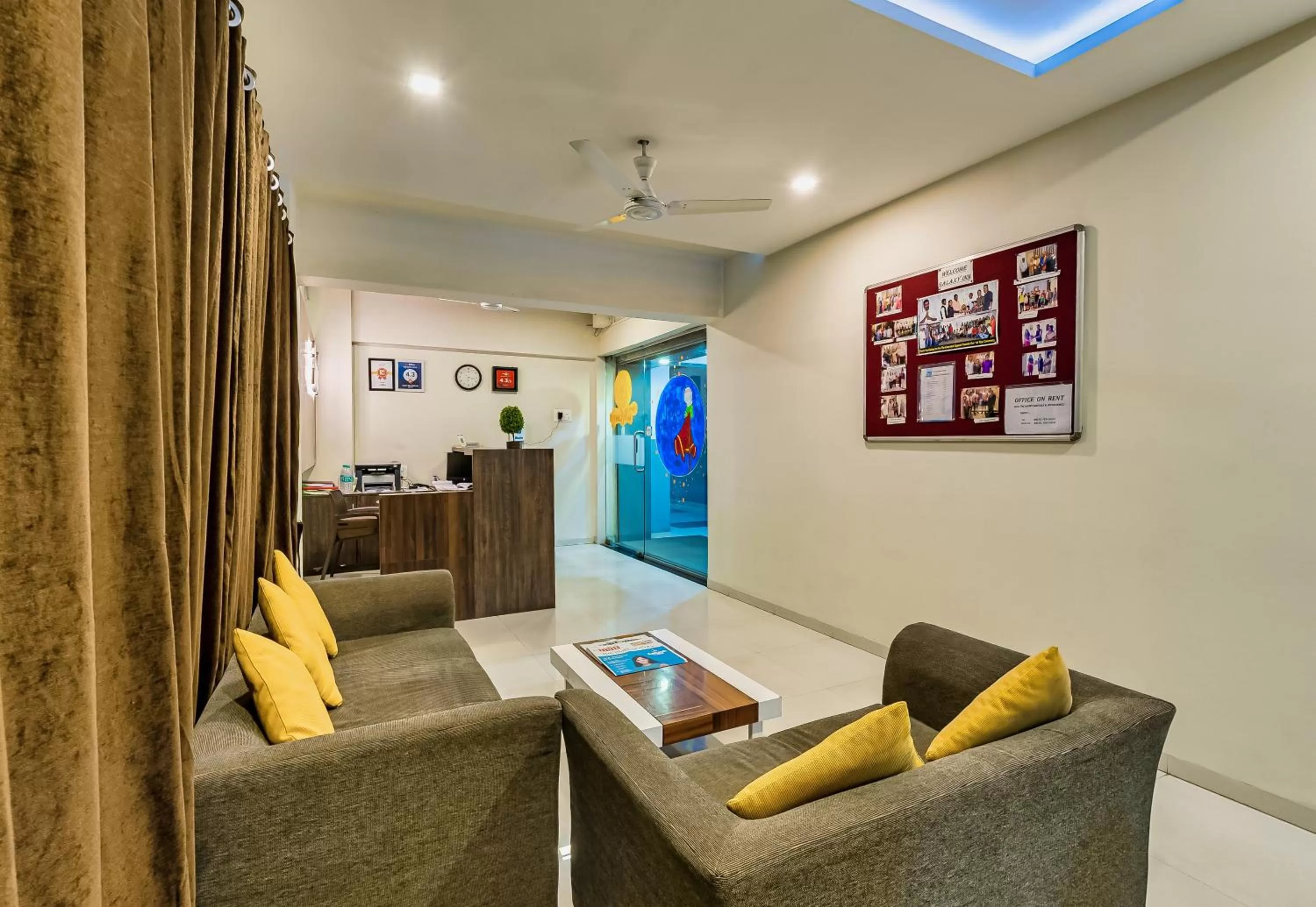 Seating area in Hotel Galaxy Inn Kolhapur