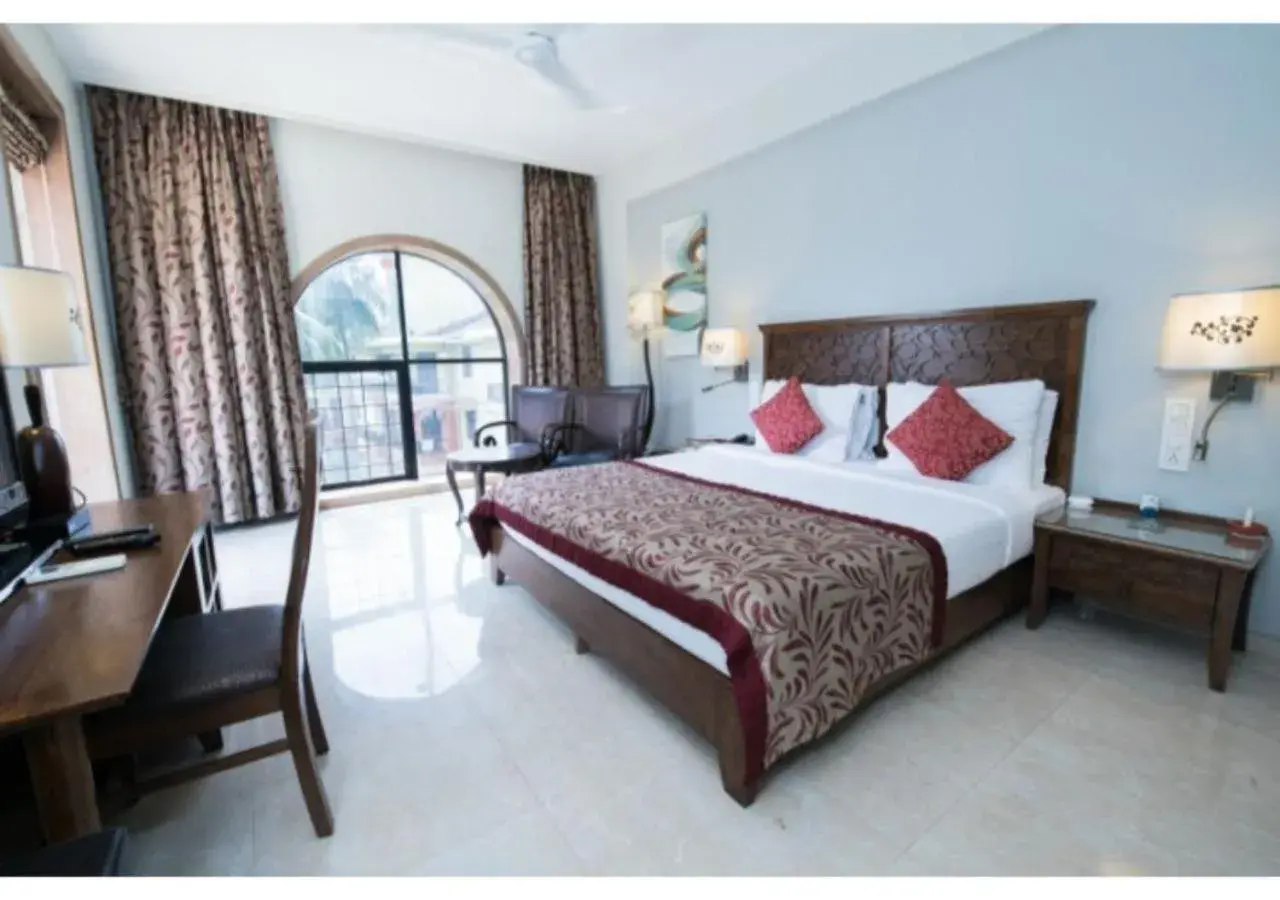 Double Room with Pool View in Neelam's The Grand Hotel Goa Double Room with Pool View in Neelam's The Grand Hotel Goa