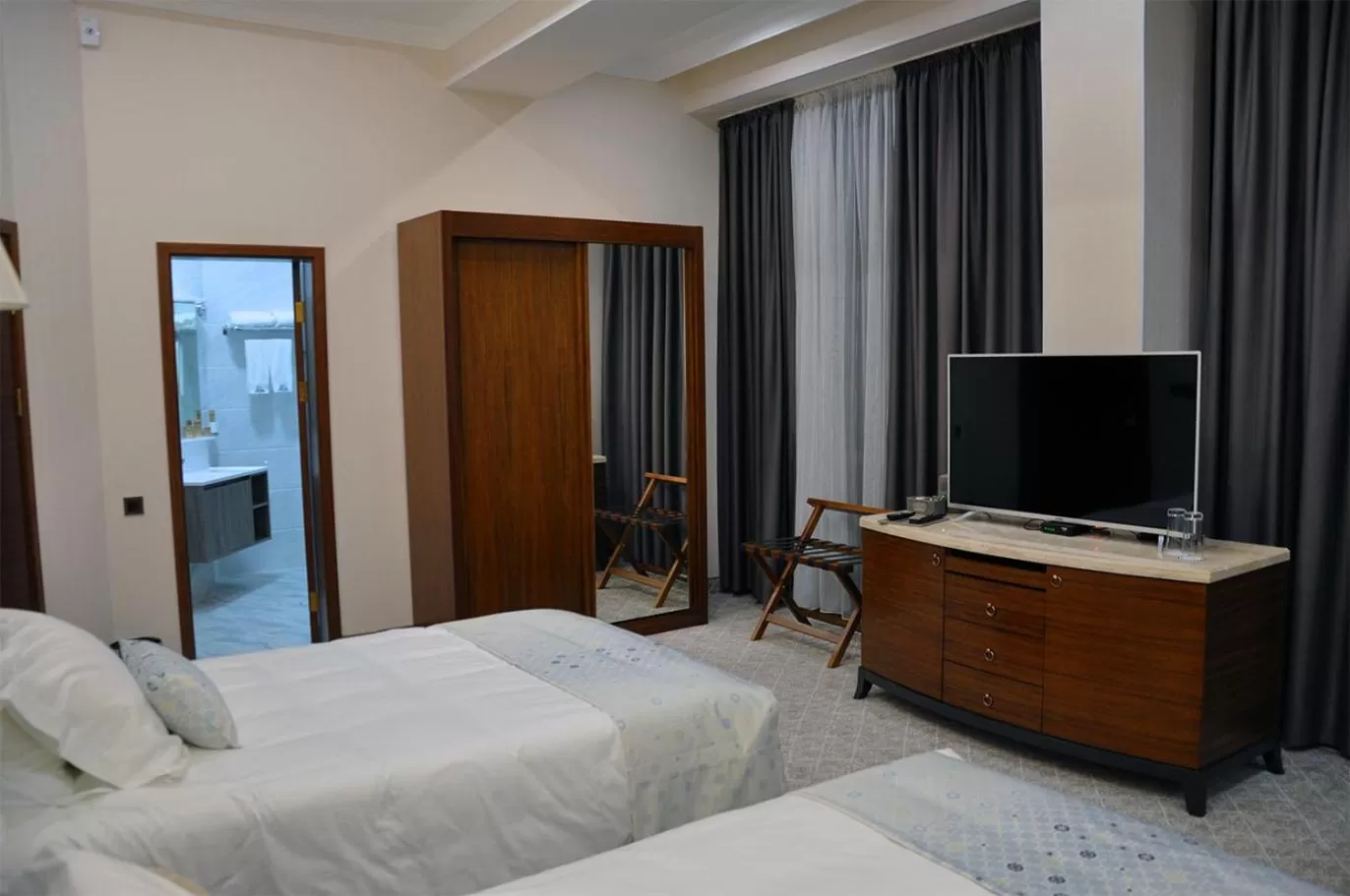 Bed in Parliament Palace Hotel