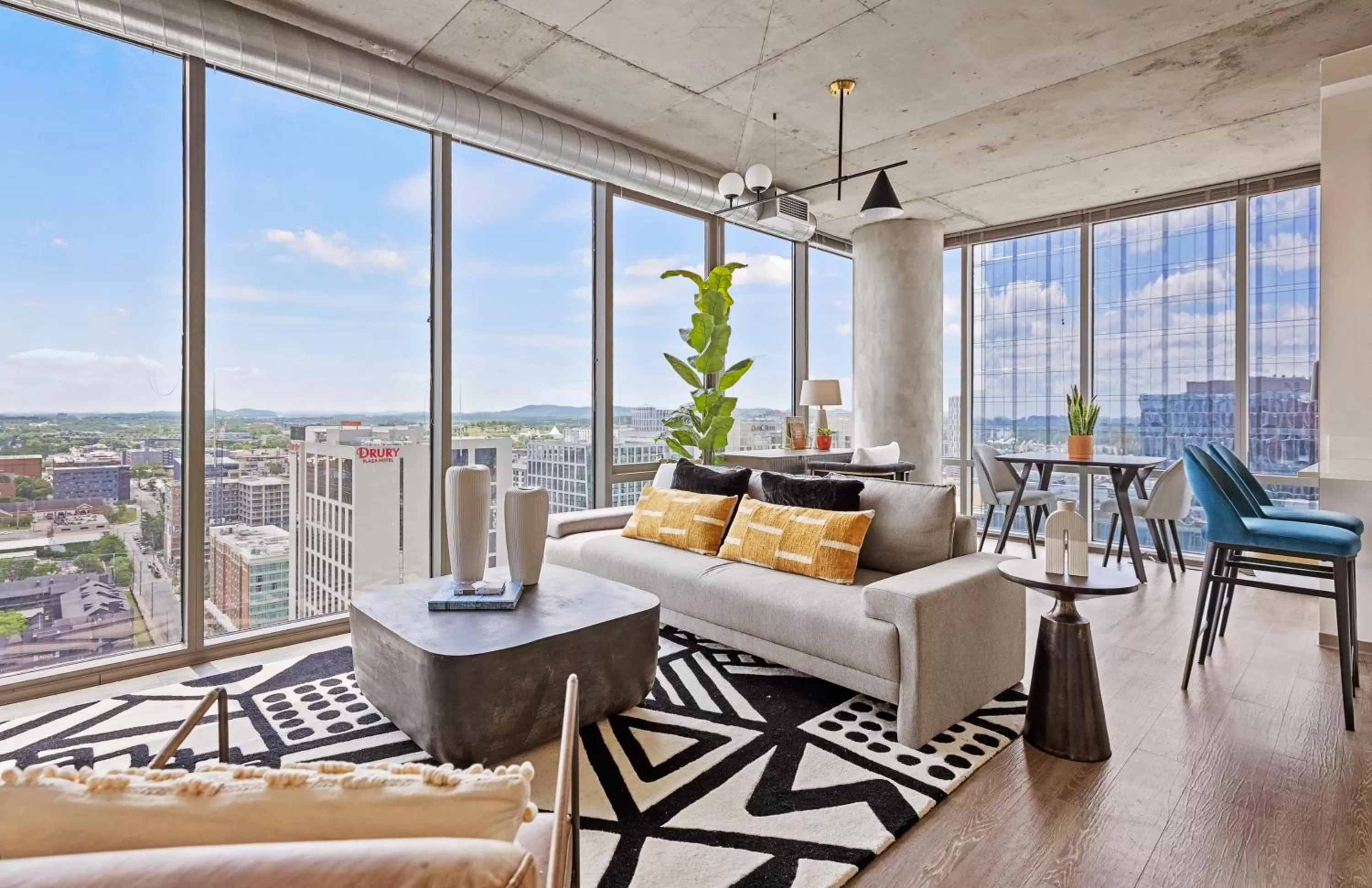 Living room in Placemakr Premier SoBro