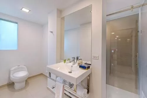 Bathroom in Hotel Blue 66