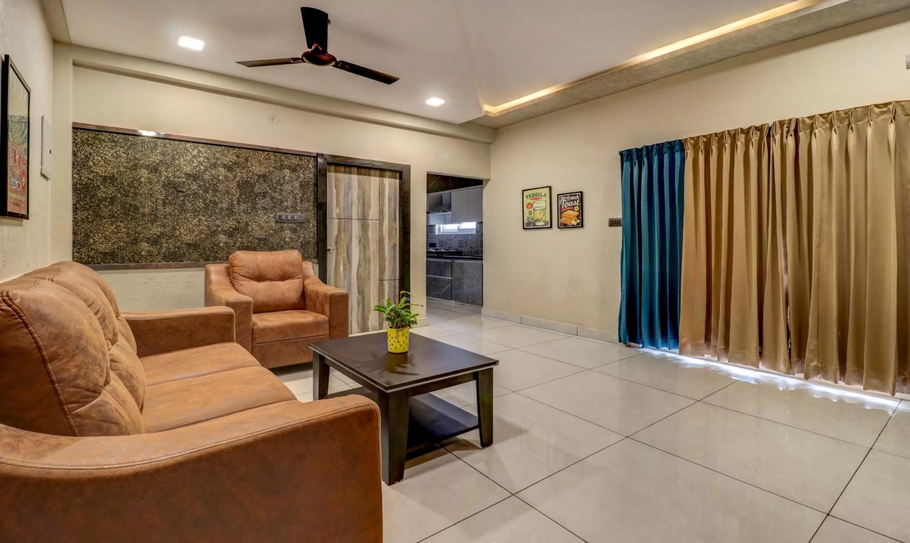 Seating area in Treebo Seabreeze Comforts