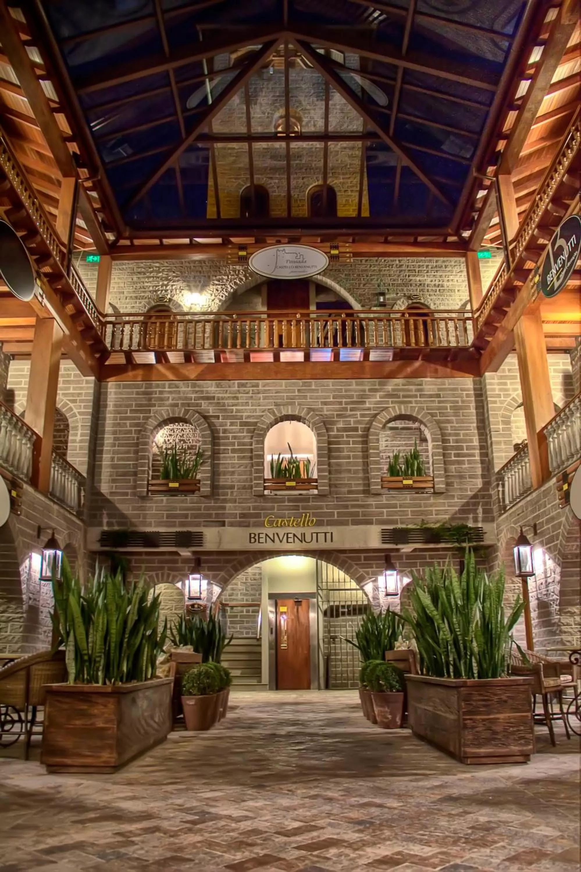 Decorative detail in Pousada Castello Benvenutti