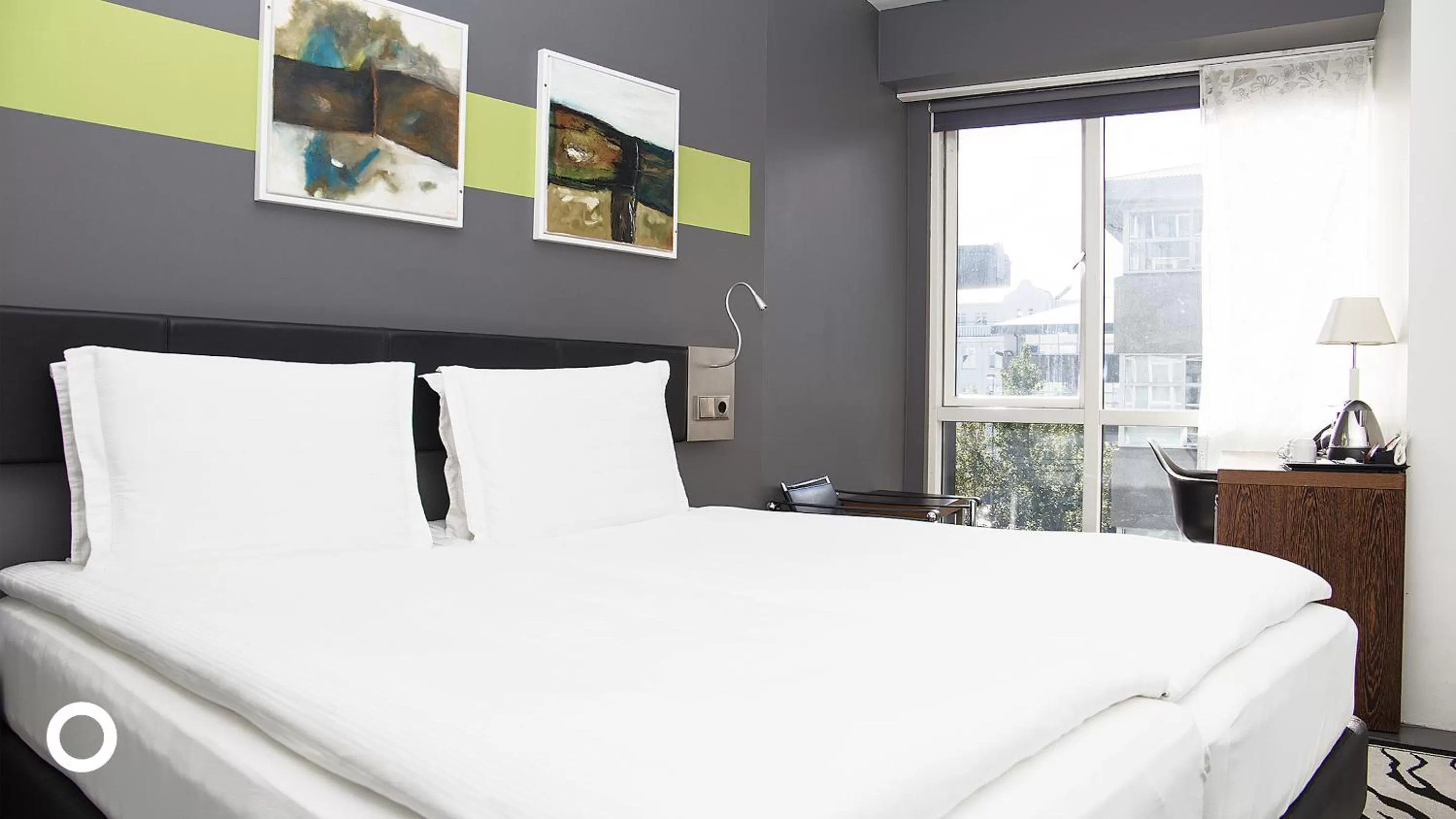 Bedroom, Bed in Center Hotels Arnarhvoll