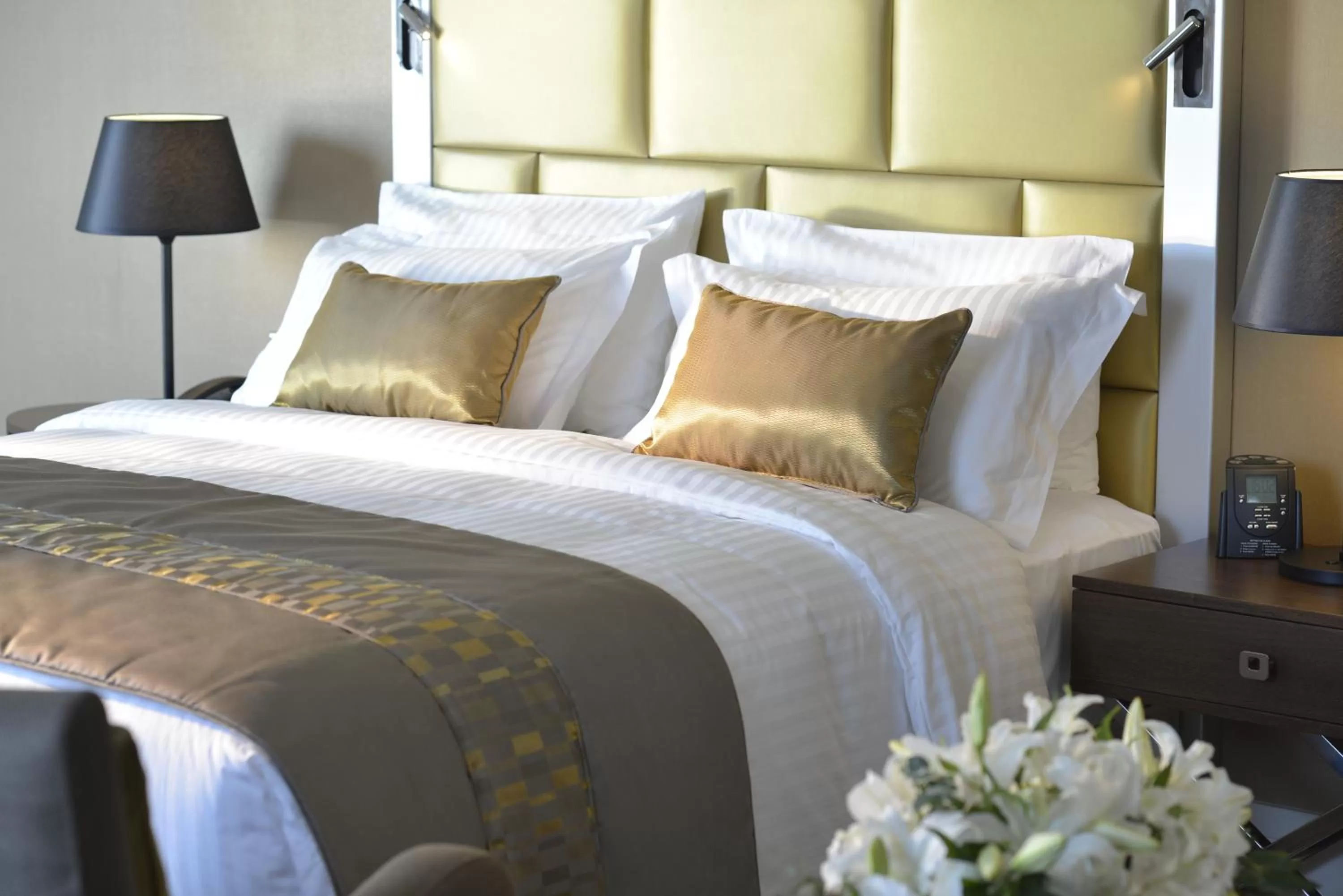 Bed in Wyndham Grand Istanbul Europe