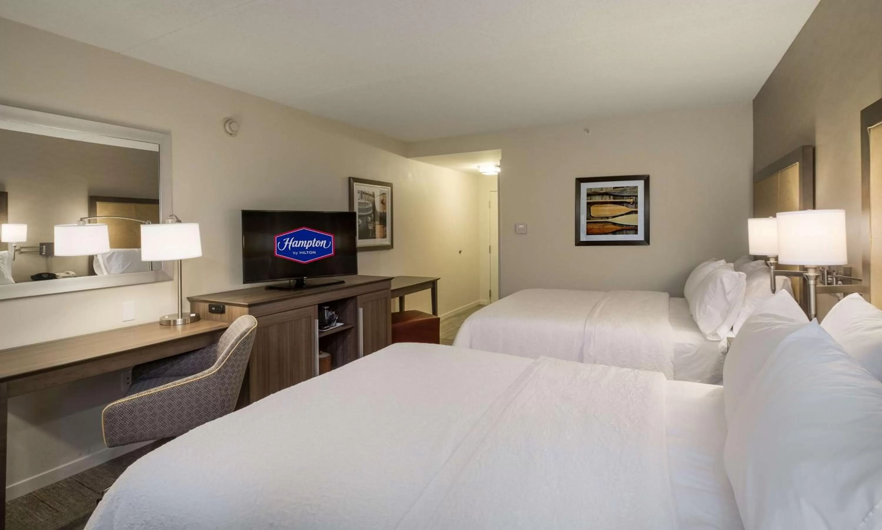 Bedroom, Bed in Hampton Inn Waterville