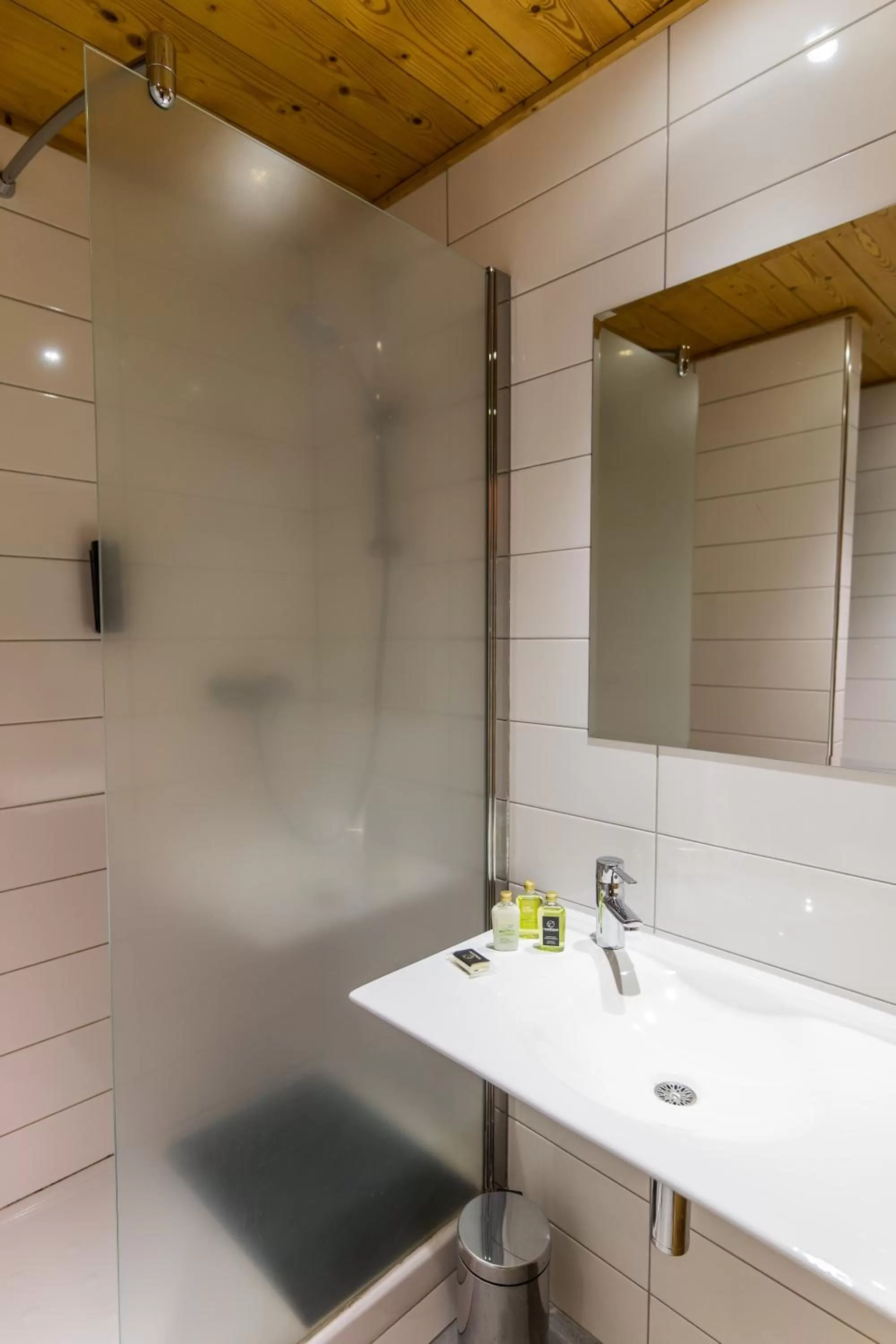 Bathroom in Hôtel Le Cristal Lodge - TERRESENS