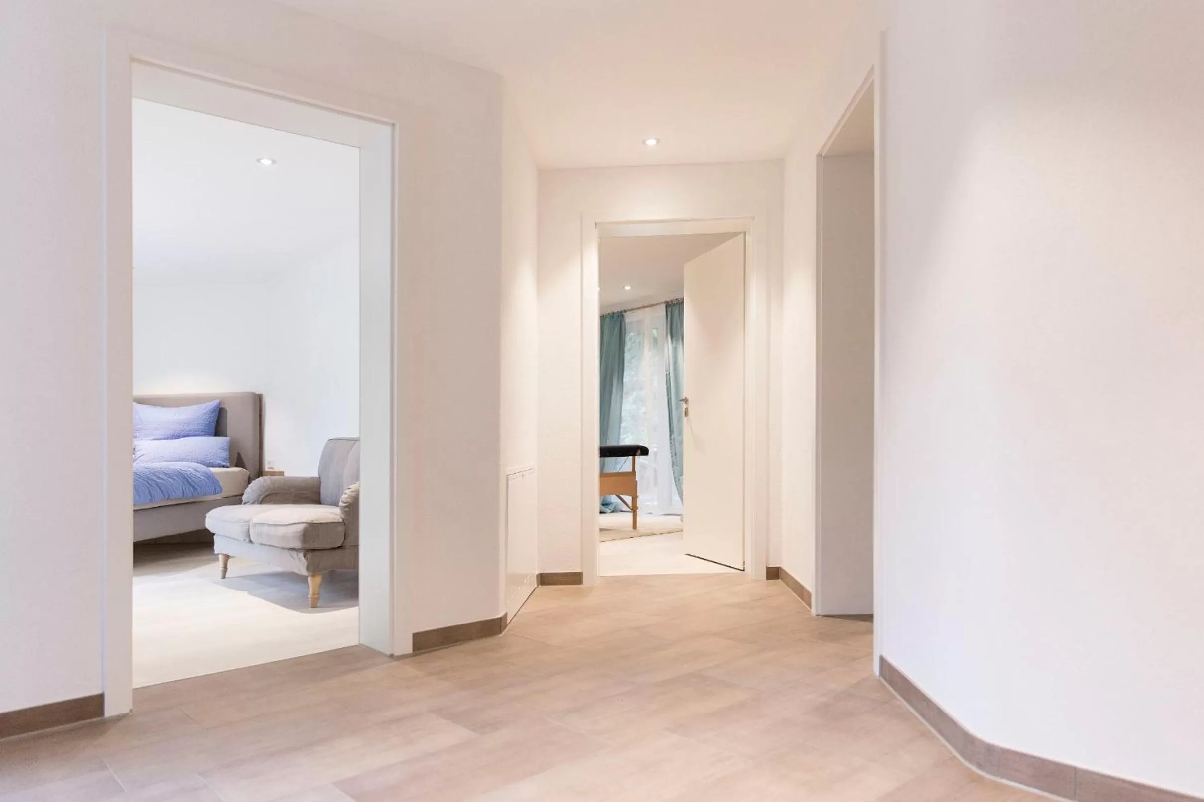 Bed in Naturhotel Holzwurm