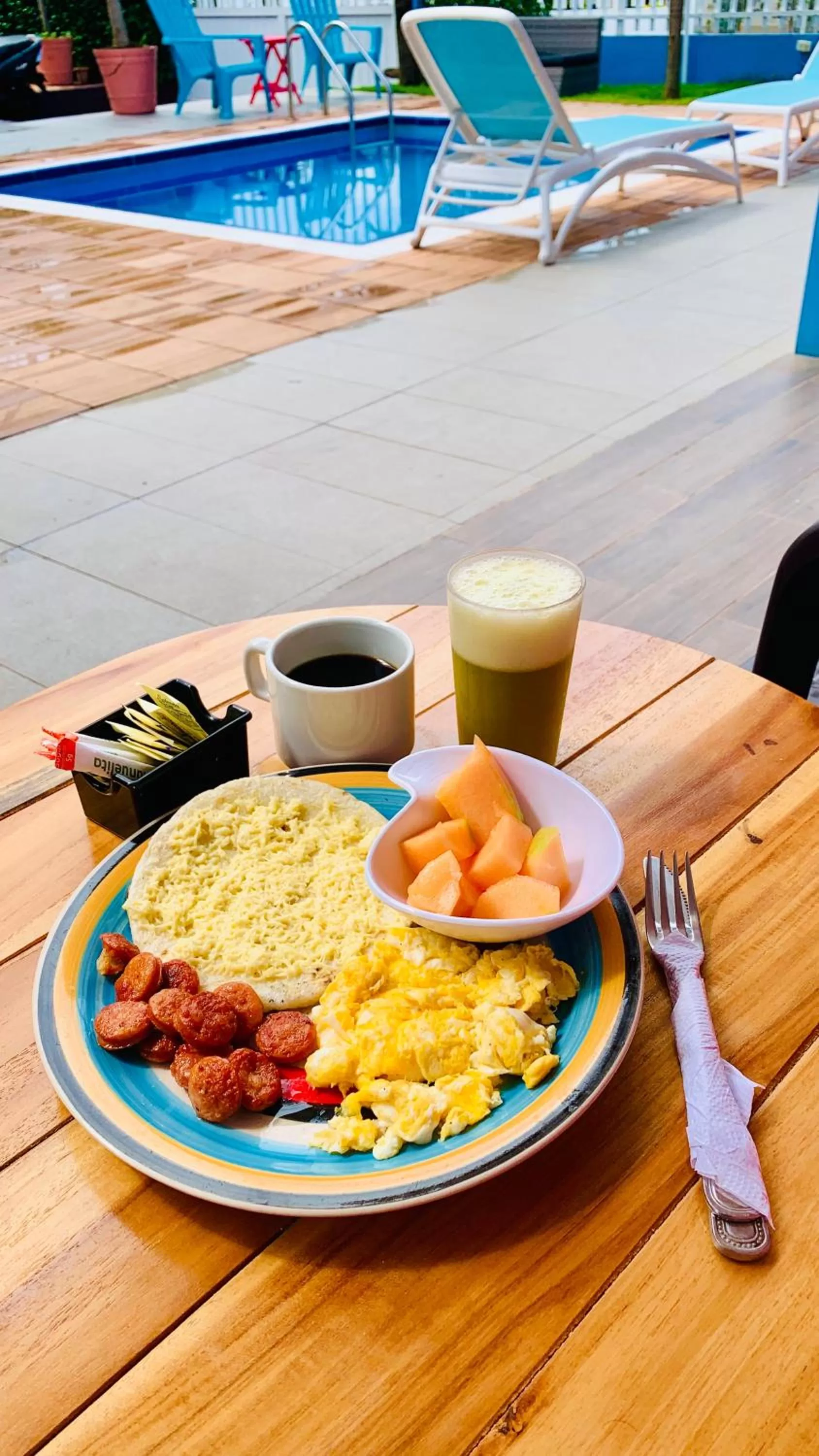 Continental breakfast in Be Happy Hotel