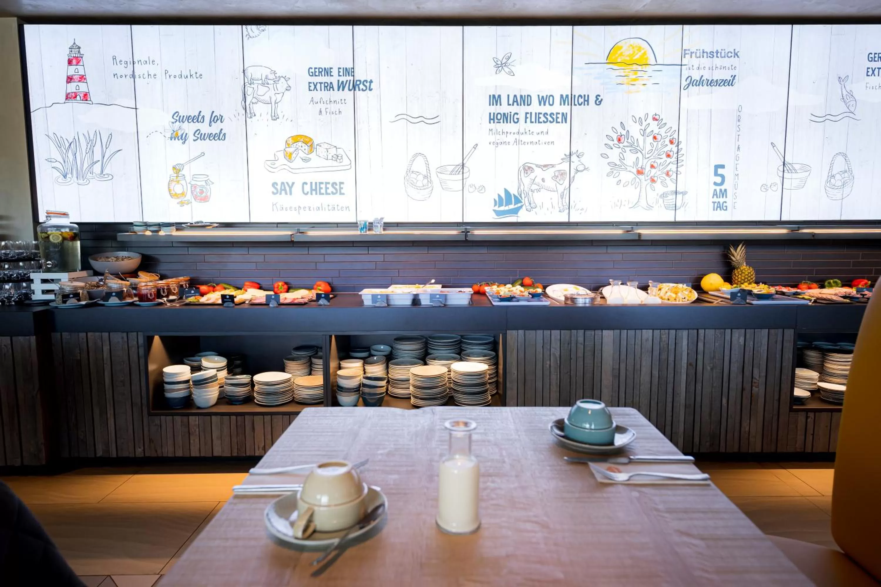 American breakfast in SlowDown Travemünde