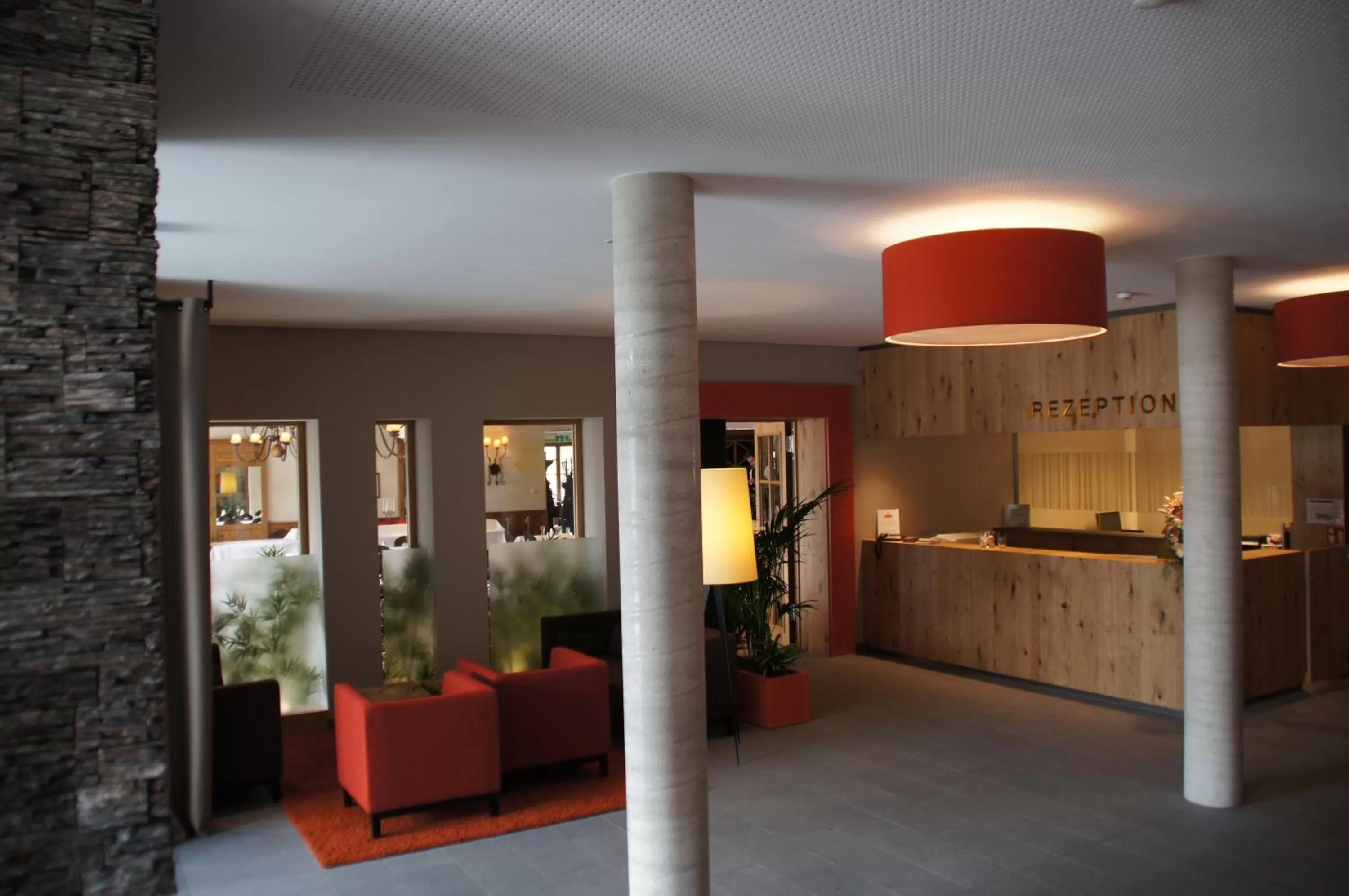 Lobby or reception in Hotel Linde