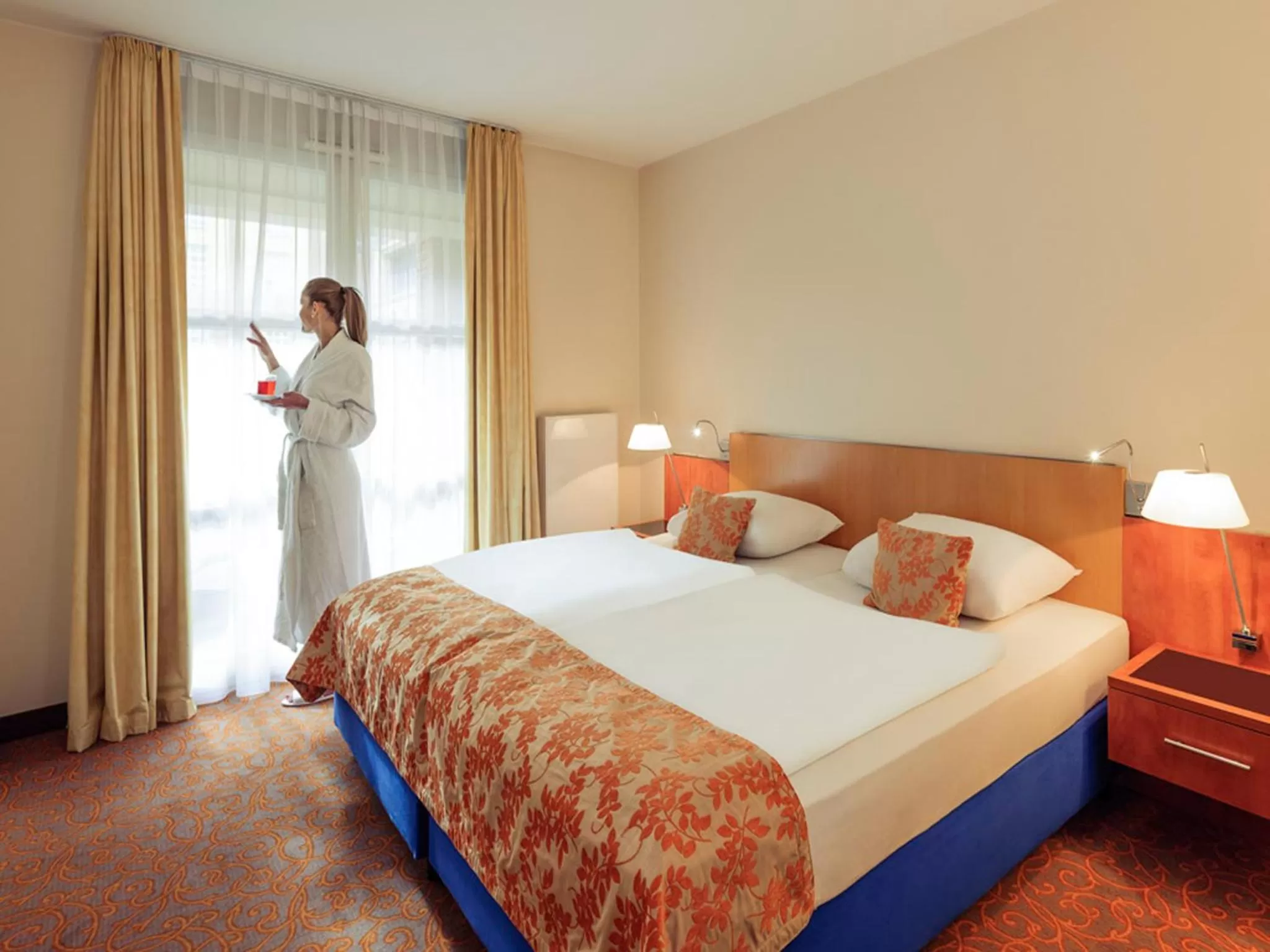 Bedroom, Bed in Mercure Hotel & Residenz Berlin Checkpoint Charlie