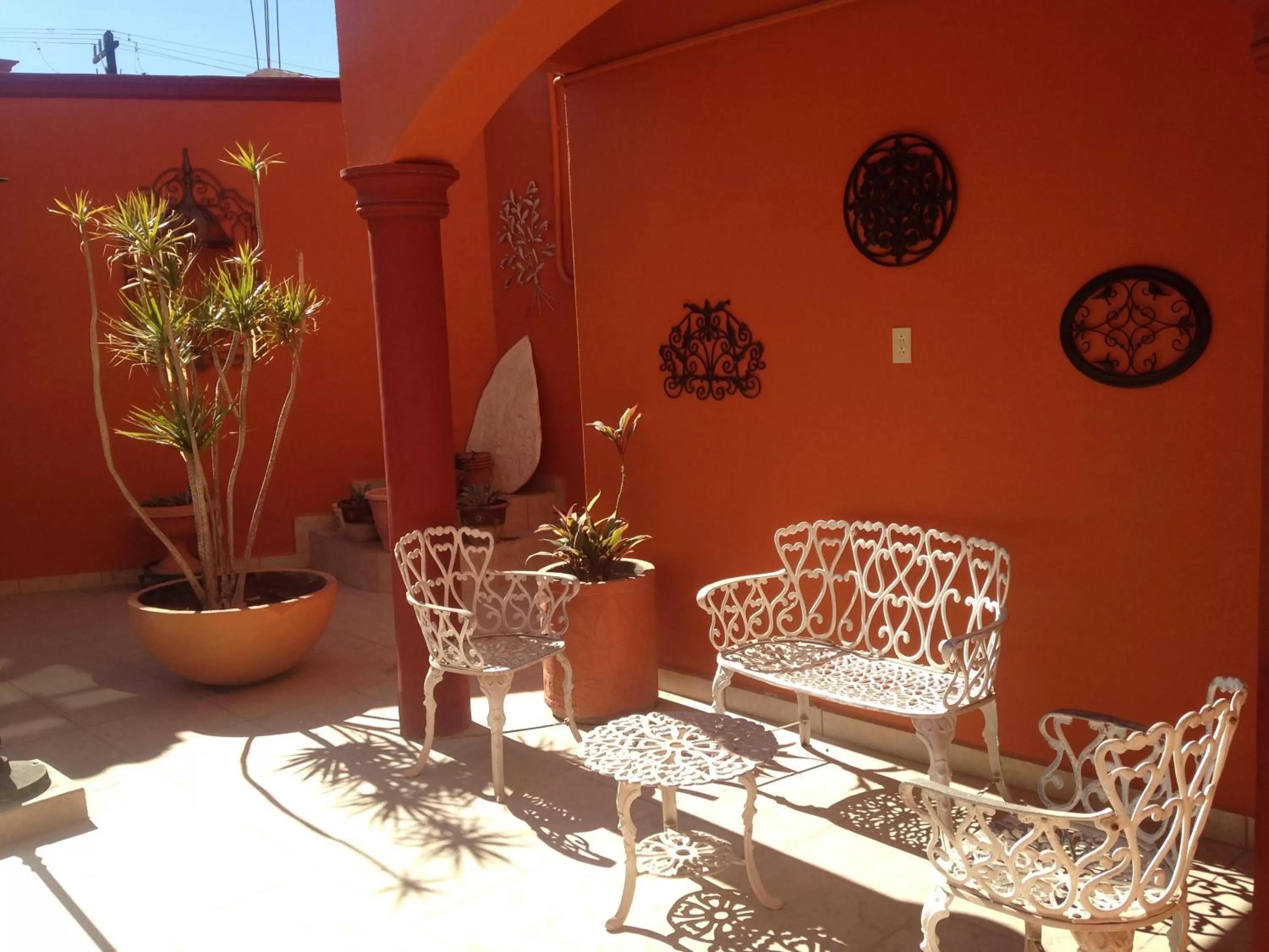 Patio in Hotel Oasis