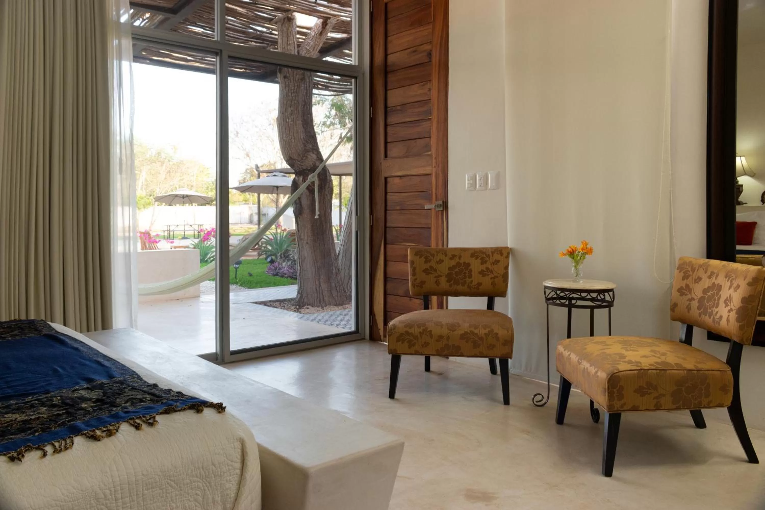 Garden view in Hotel Casa de Campo Conkal Merida