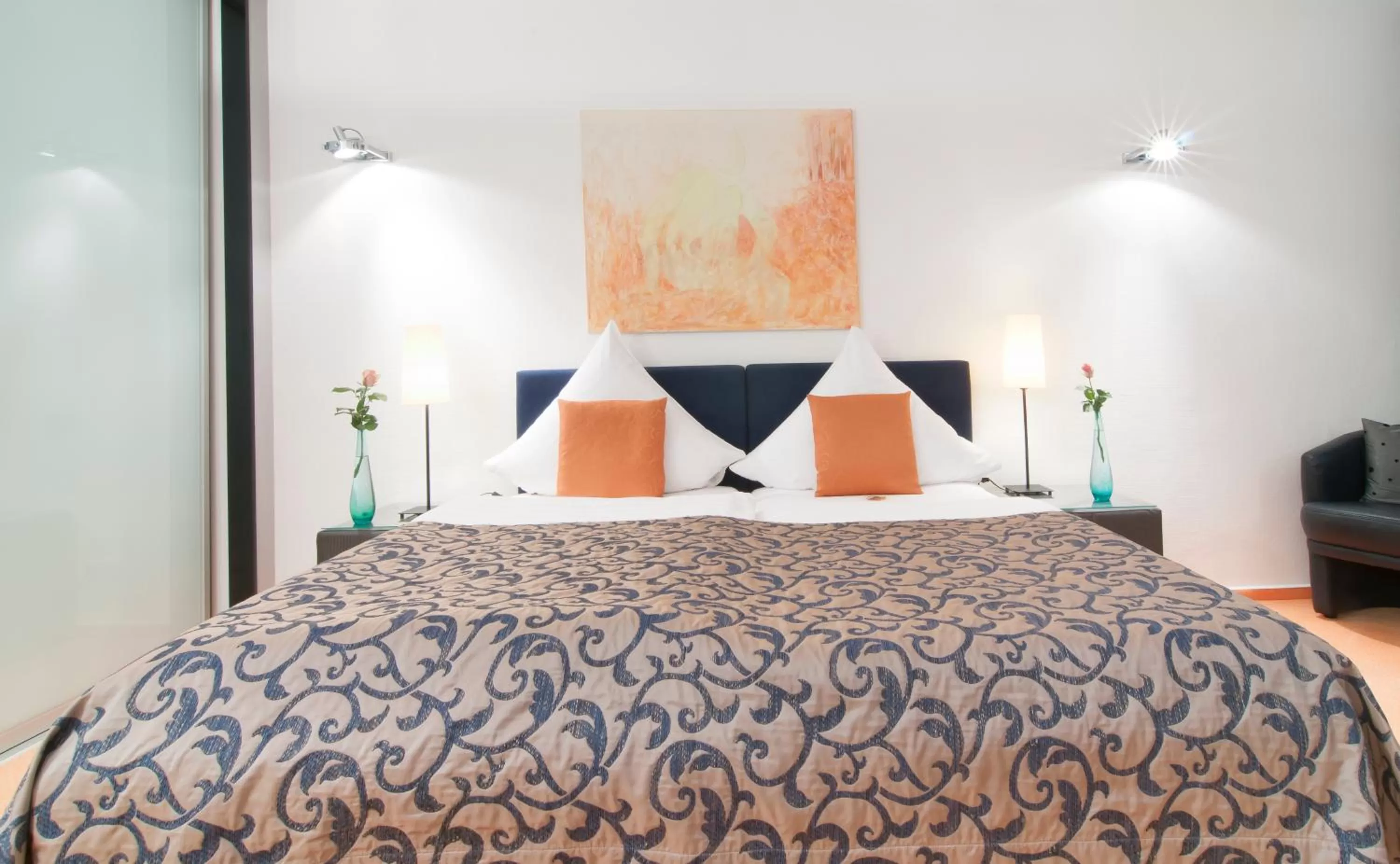 Bedroom, Bed in Apartments am Prinzenplatz - Superior