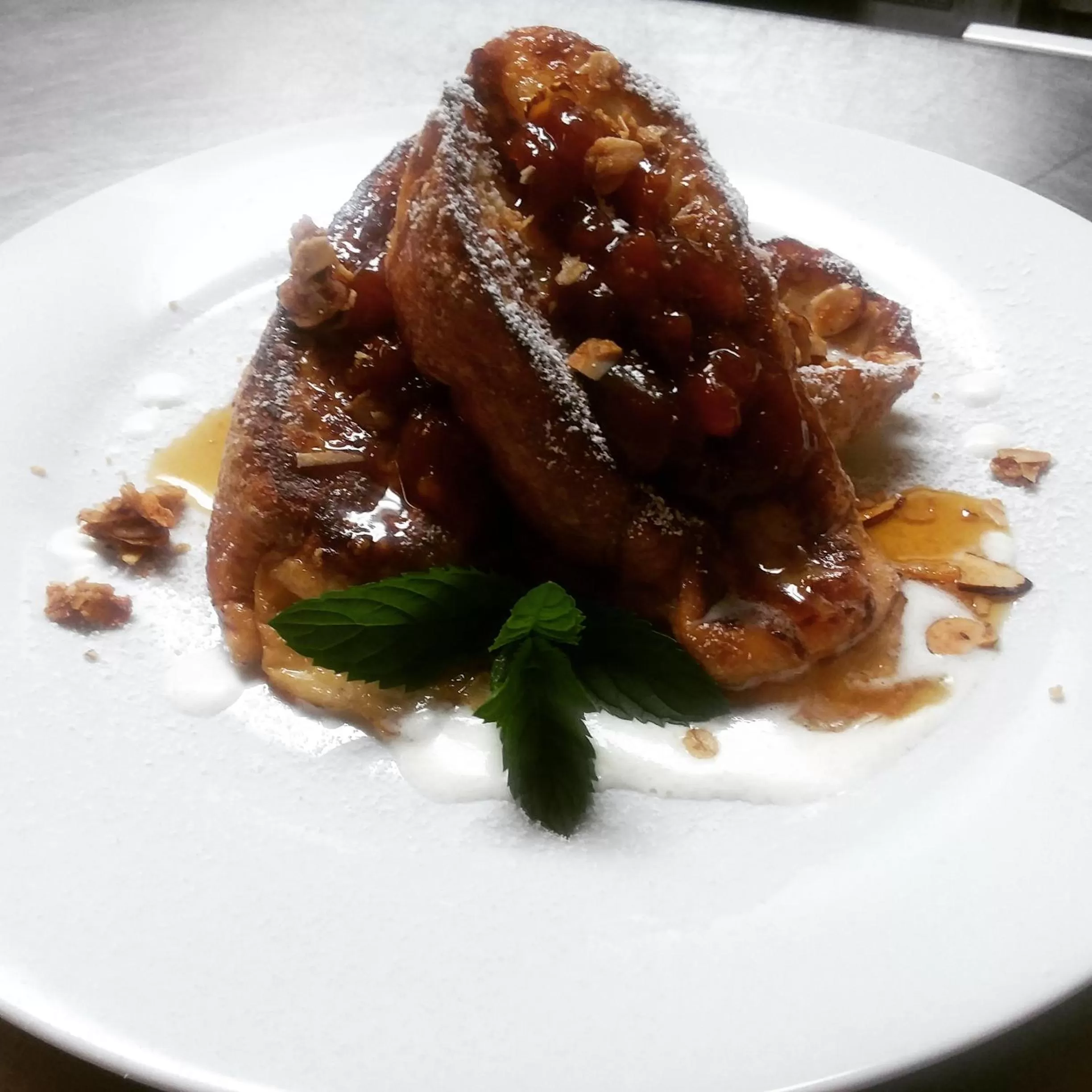 American breakfast in The Babcock House