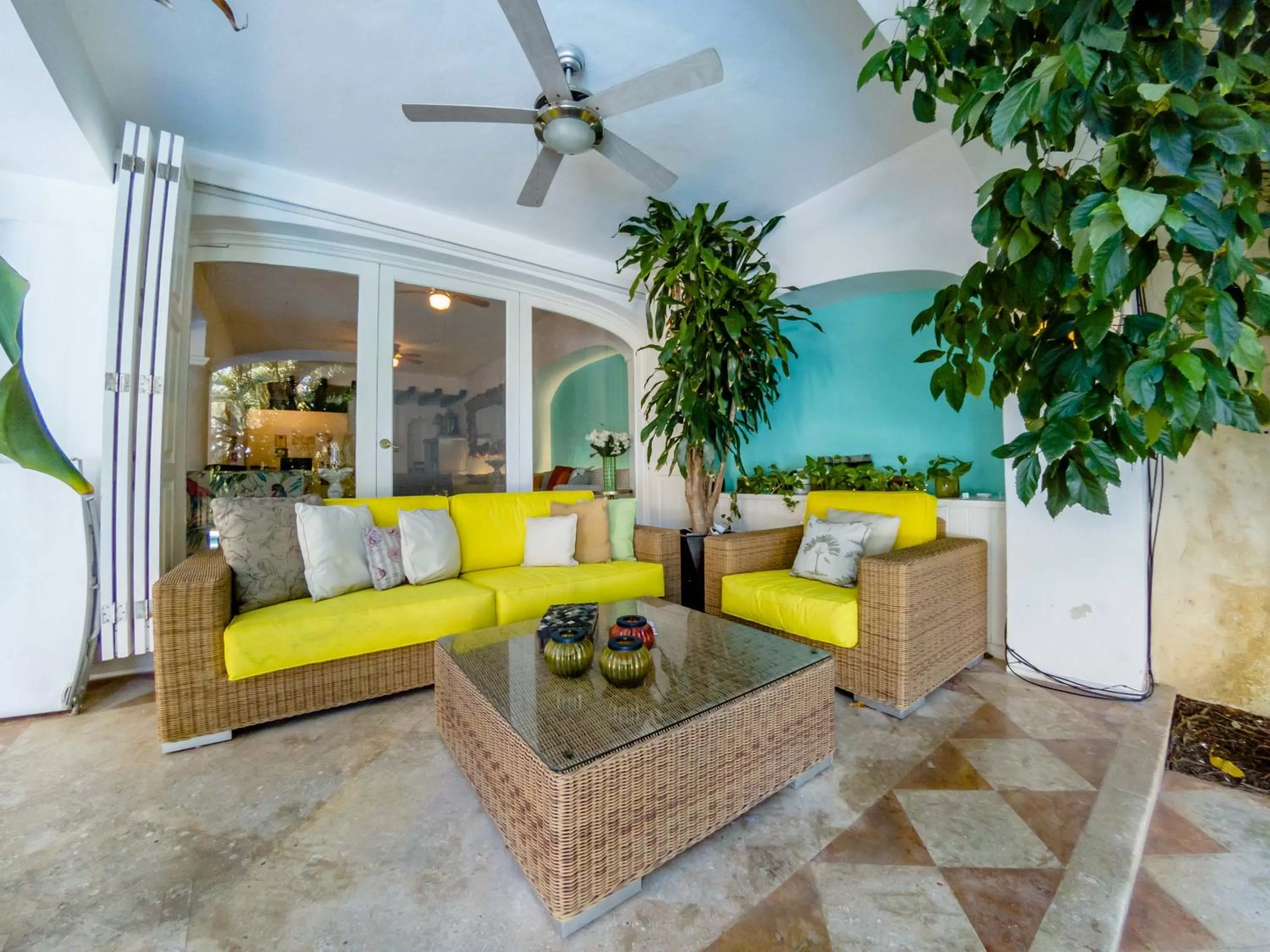 Garden in La Villa du Golf à Cancun Hotel Boutique