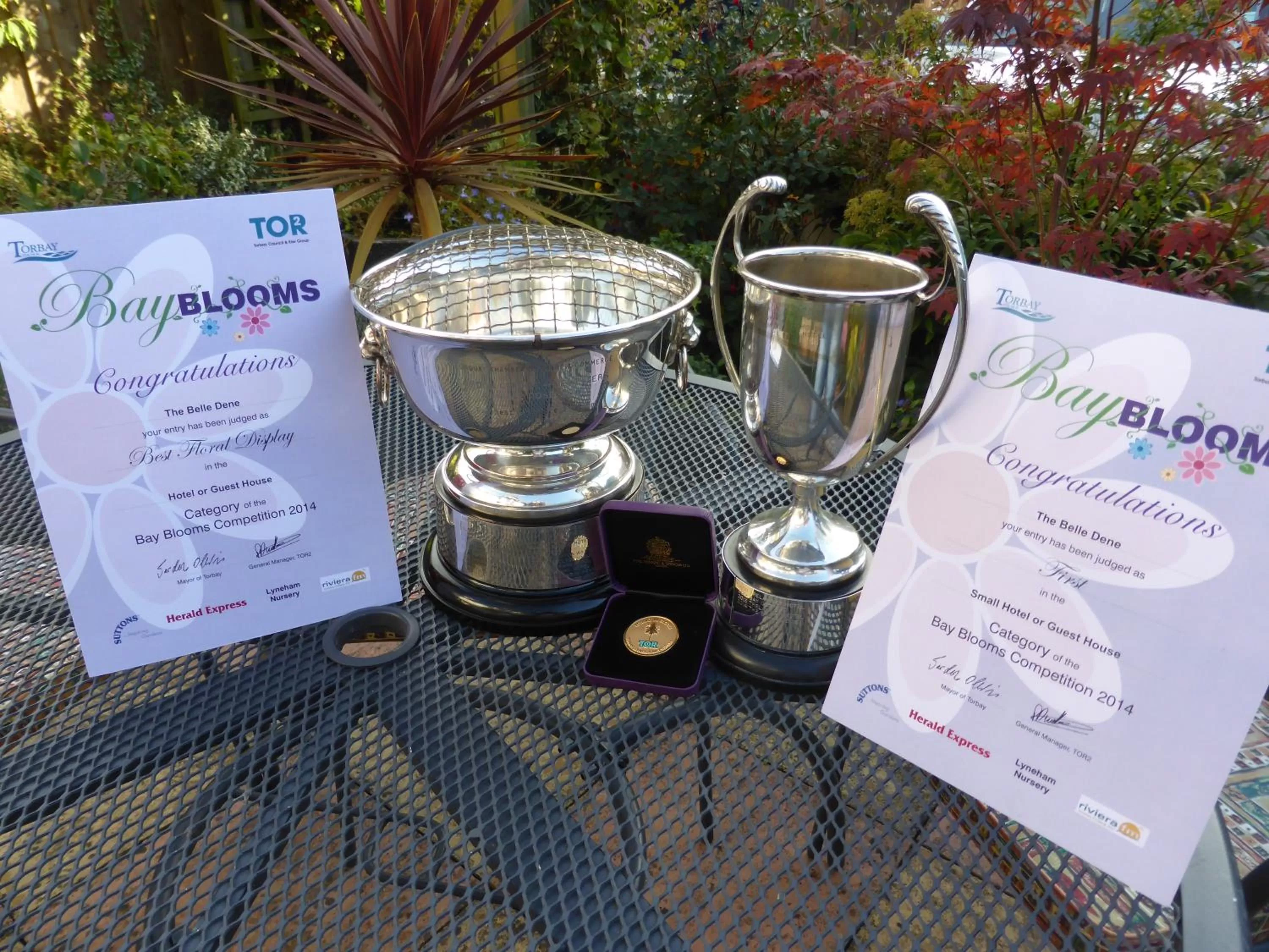 Certificate/Award in Belle Dene Guest House