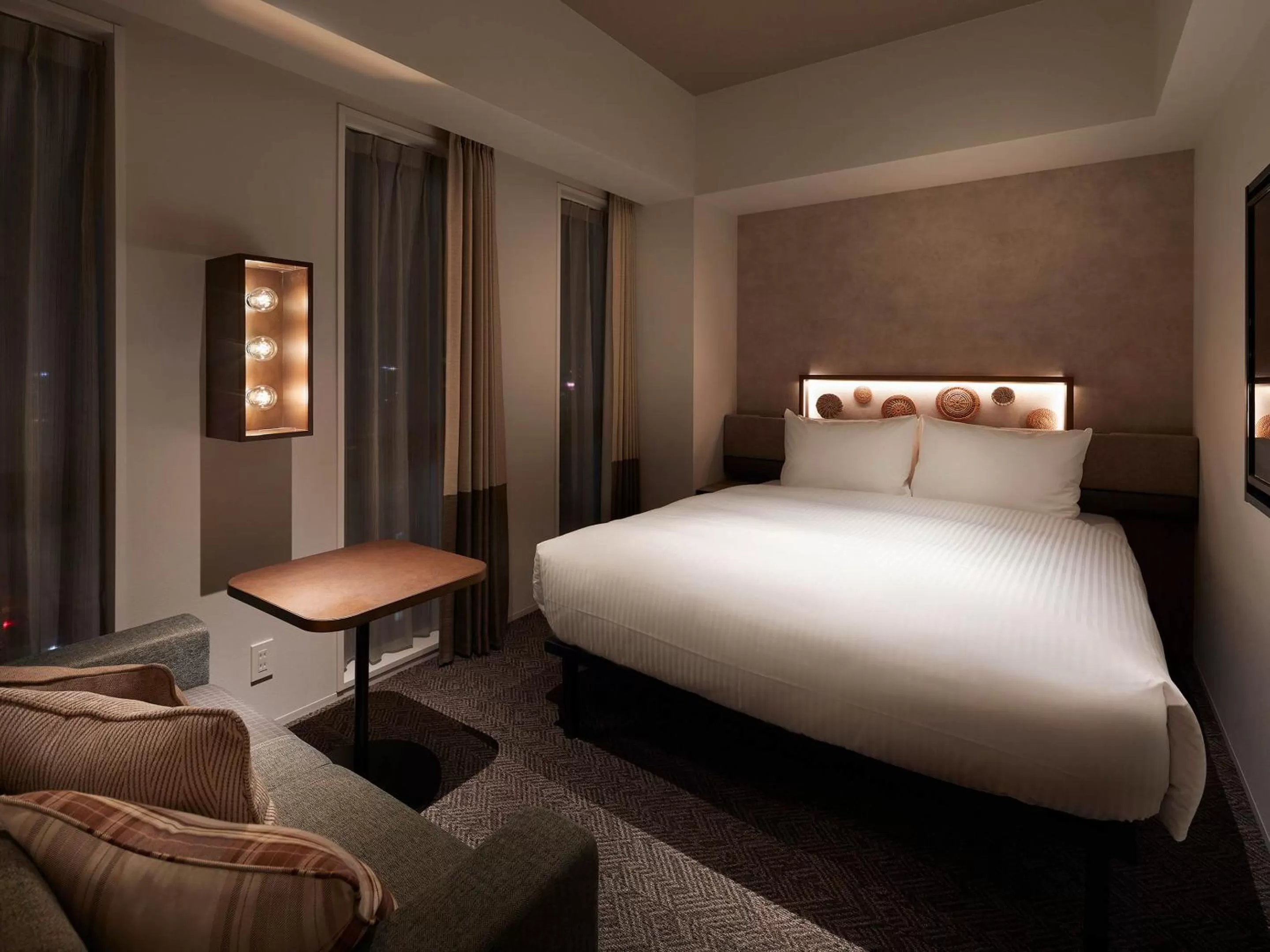 Photo of the whole room, Bed in Susukino Granbell Hotel