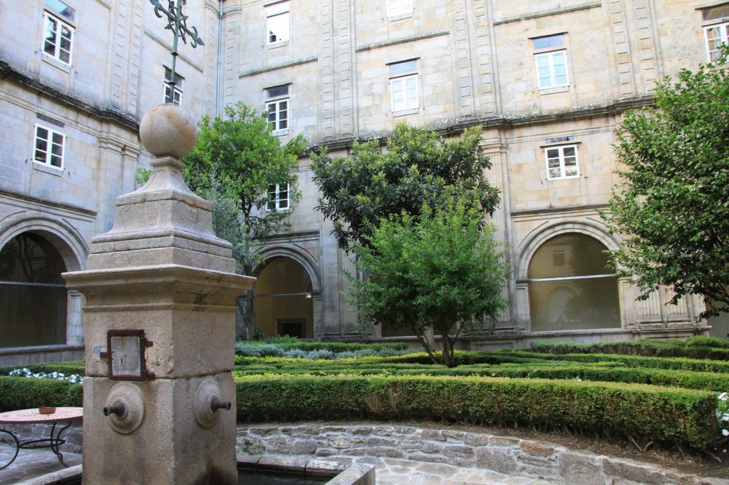 Garden in Hospedería San Martín Pinario