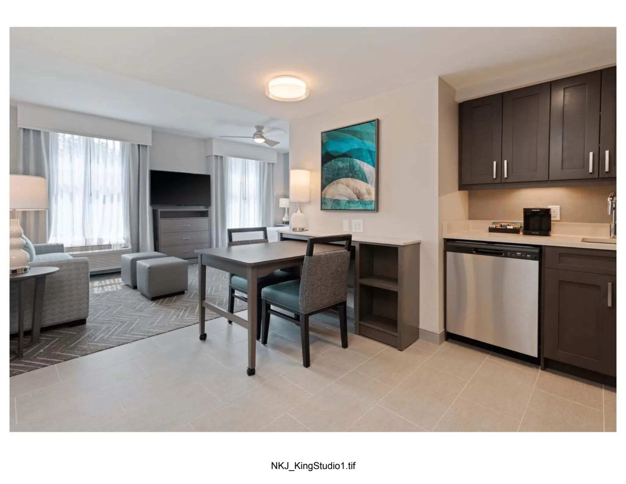 Kitchen or kitchenette in Homewood Suites By Hilton Panama City Beach, Fl