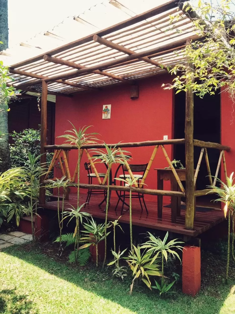Patio, Property Building in Pousada Canto Bella Terra
