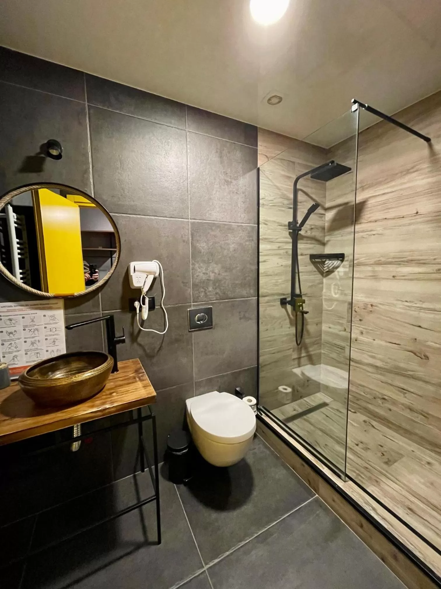Shower in Gudauri Loft Hotel