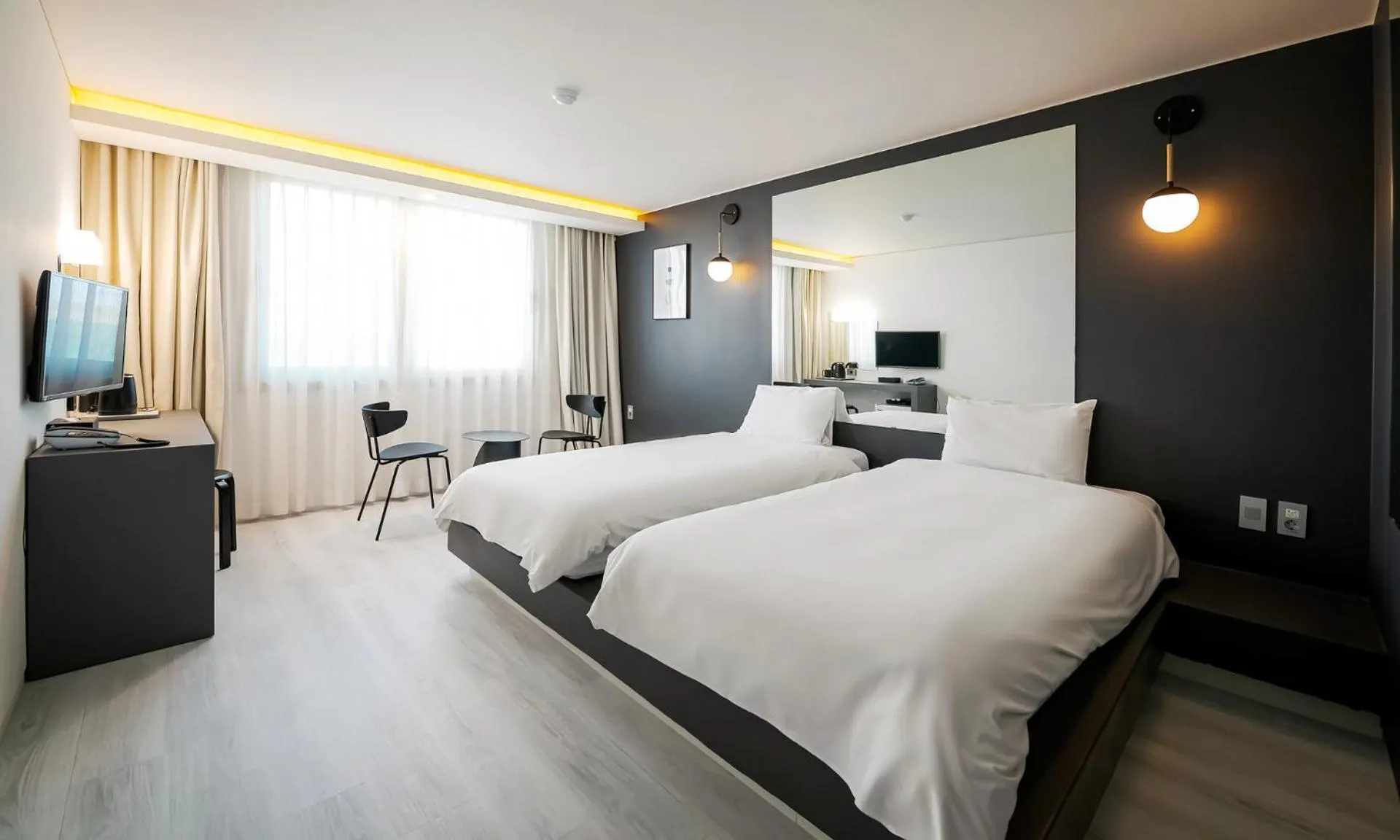 Bed in Pampas Hotel Jeju