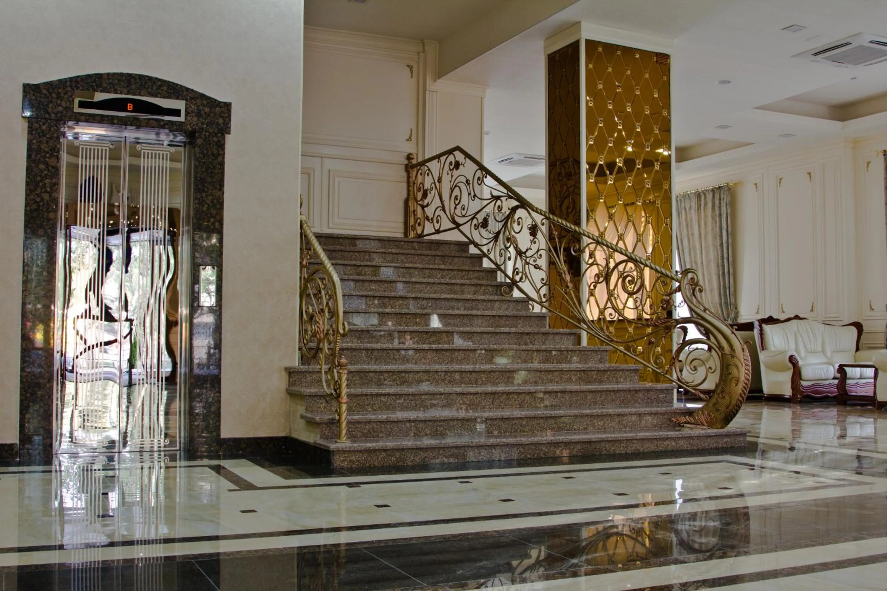 Lobby or reception in Plaza Hotel Bishkek