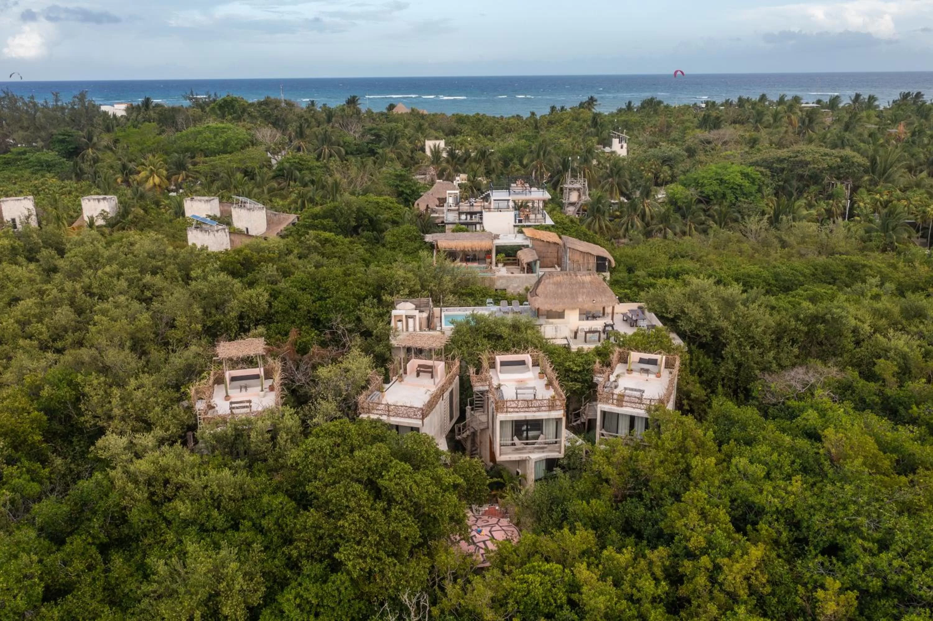 Bird's eye view in Casa Coyote Tulum
