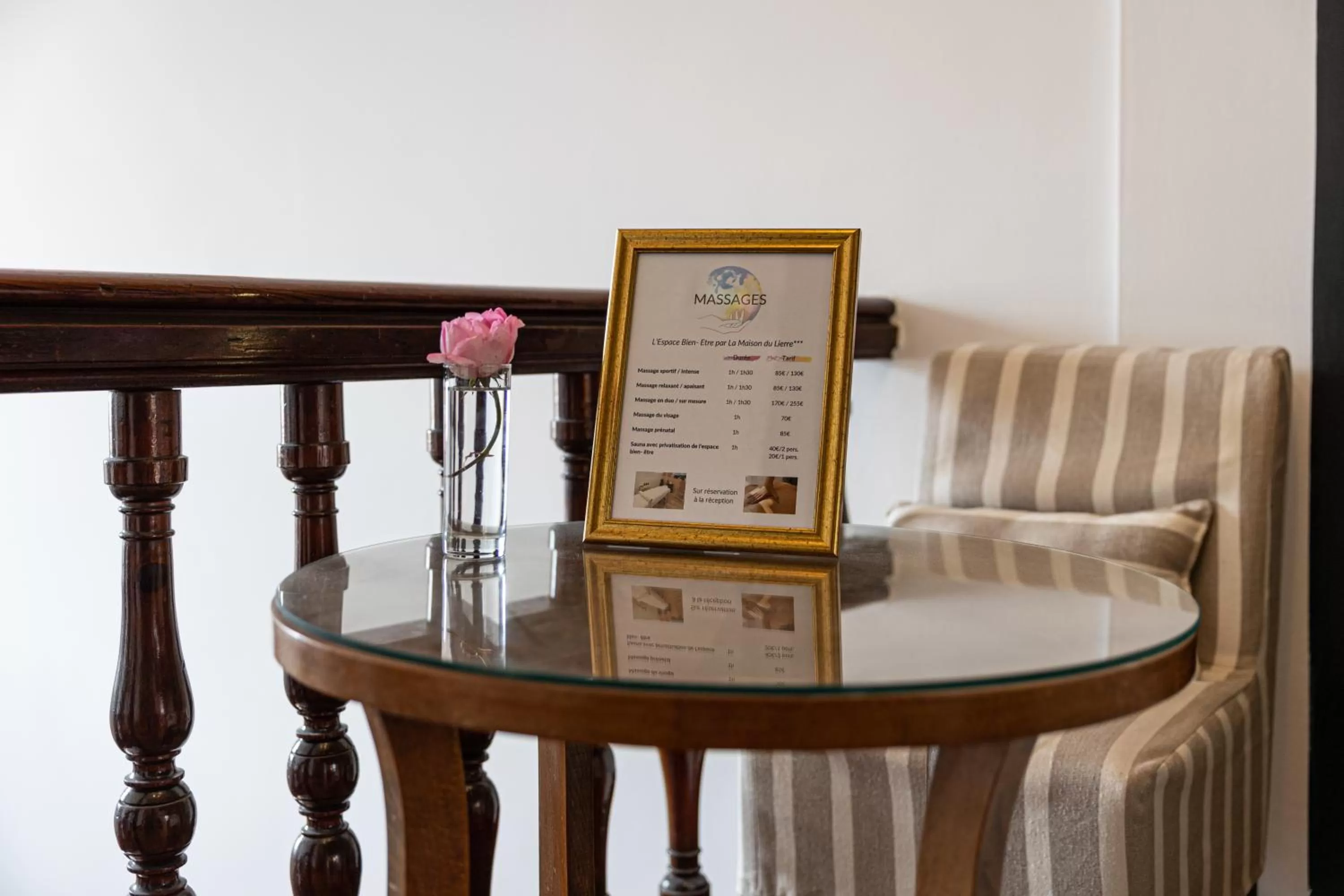 Decorative detail in Hôtel & Espace Bien-être La Maison du Lierre