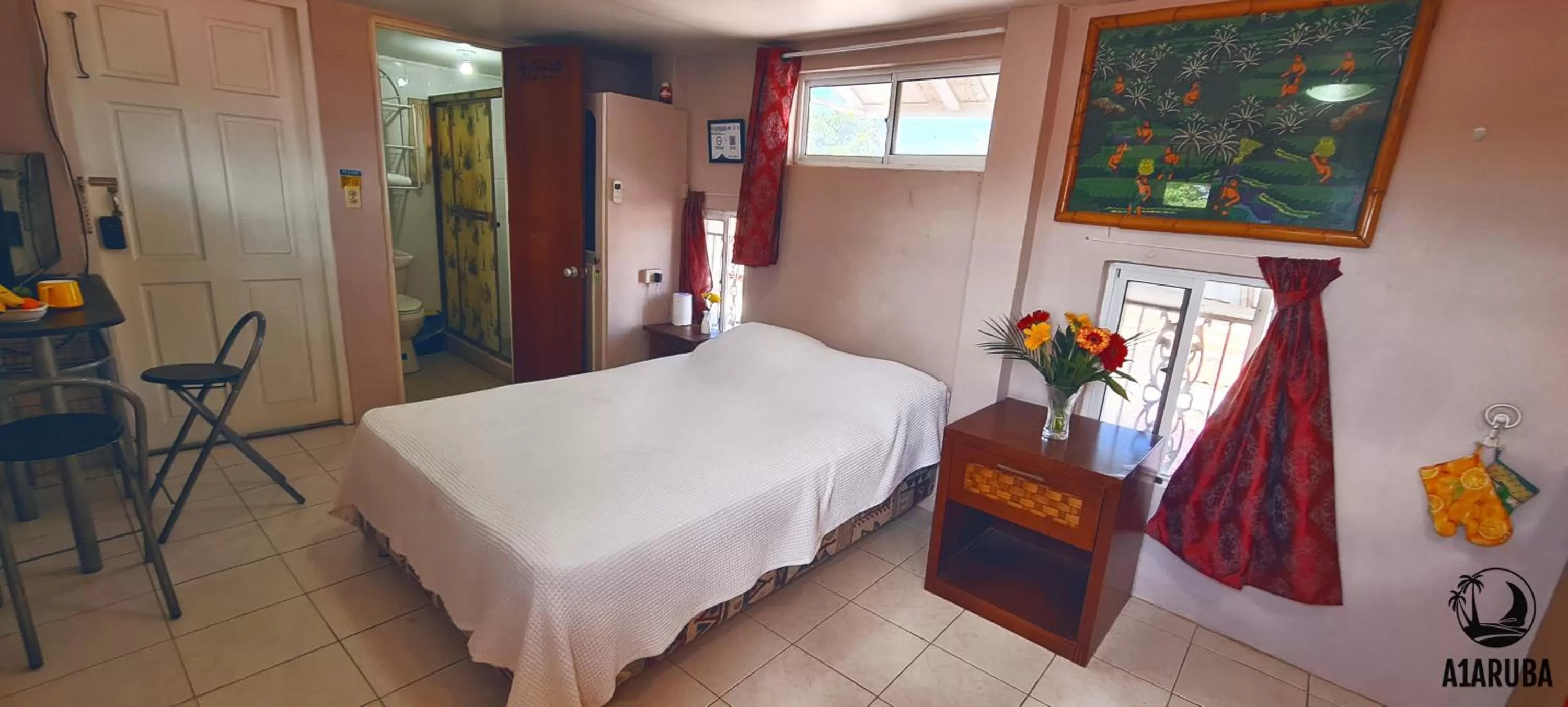 Bed in A1 Apartments Aruba