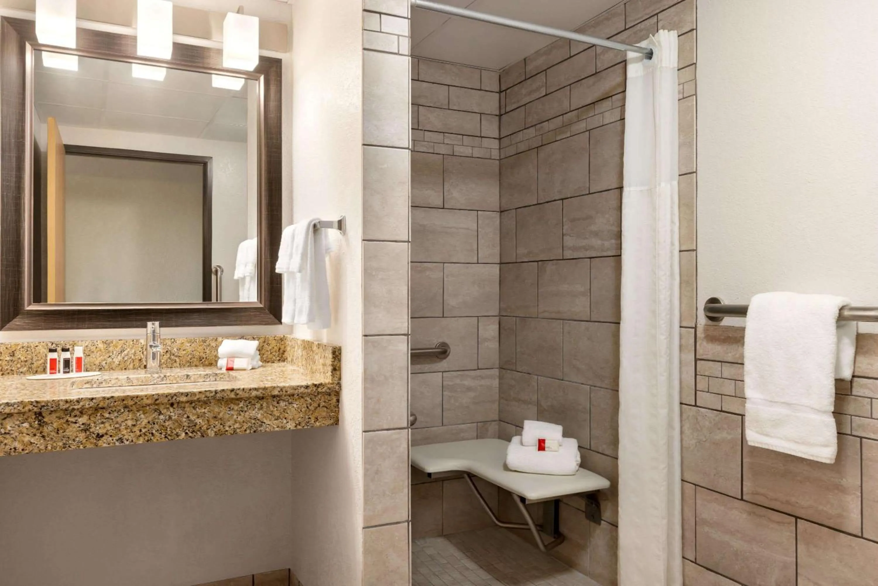 Shower in Baymont by Wyndham Owatonna