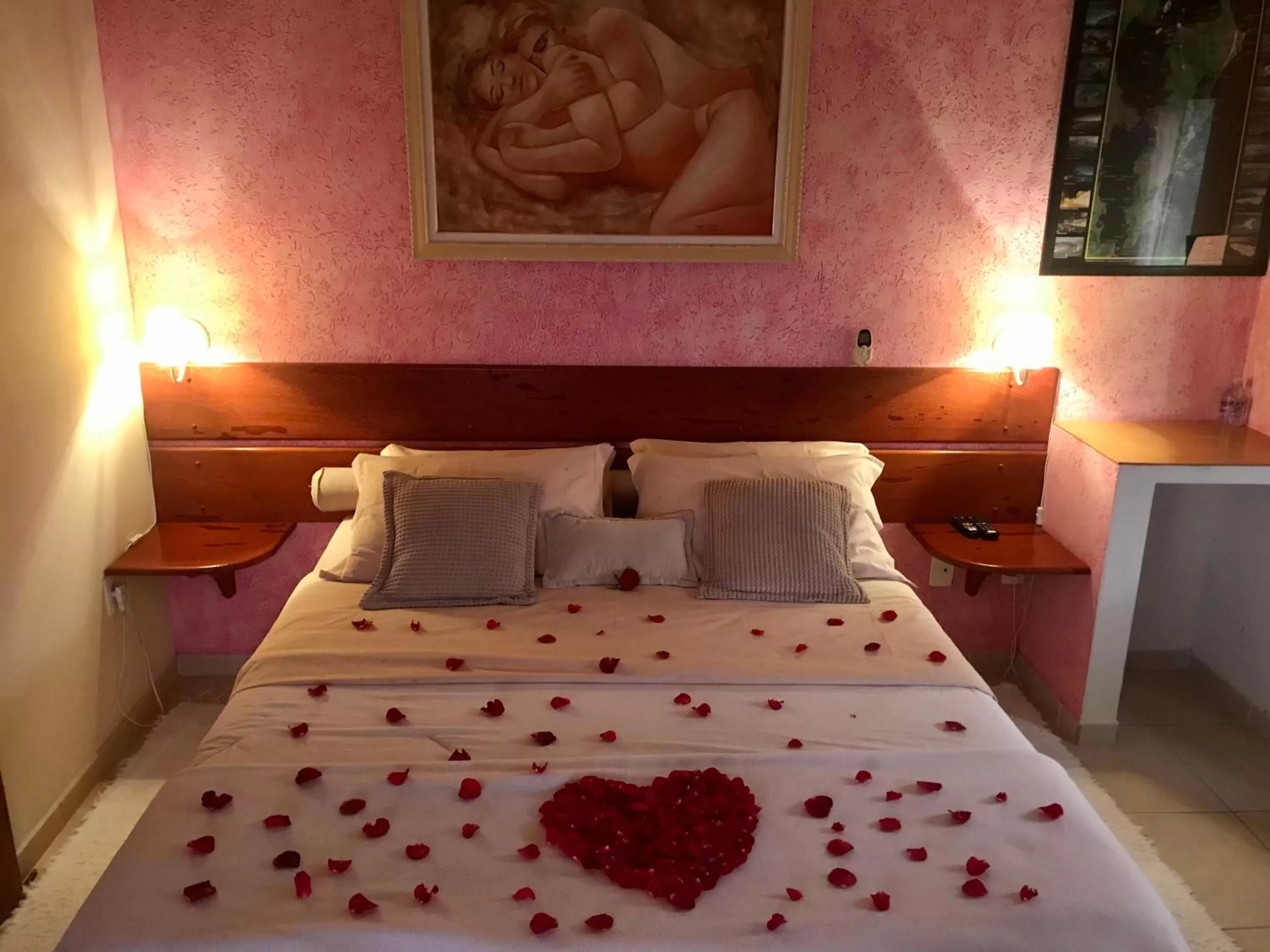 Bed in Pousada Ilha dos Anjos