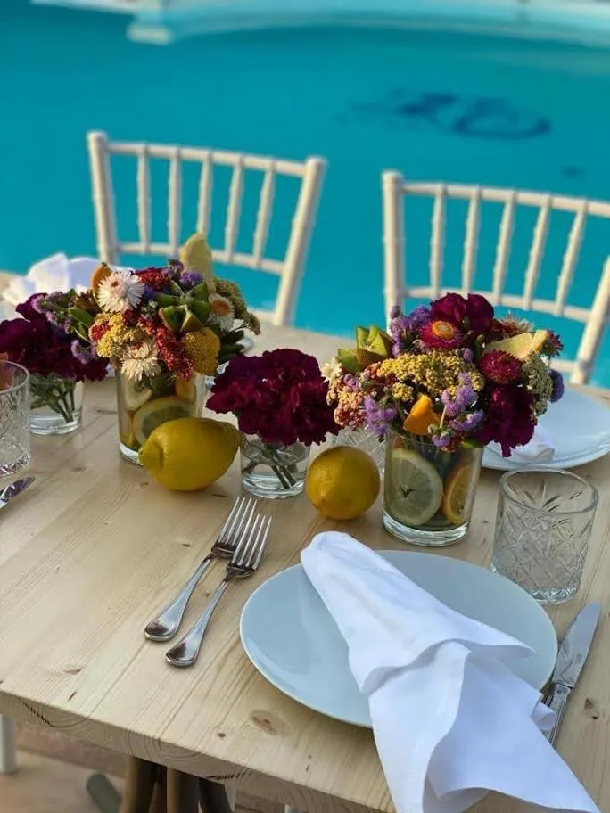 Pool view in Hotel Olimpia