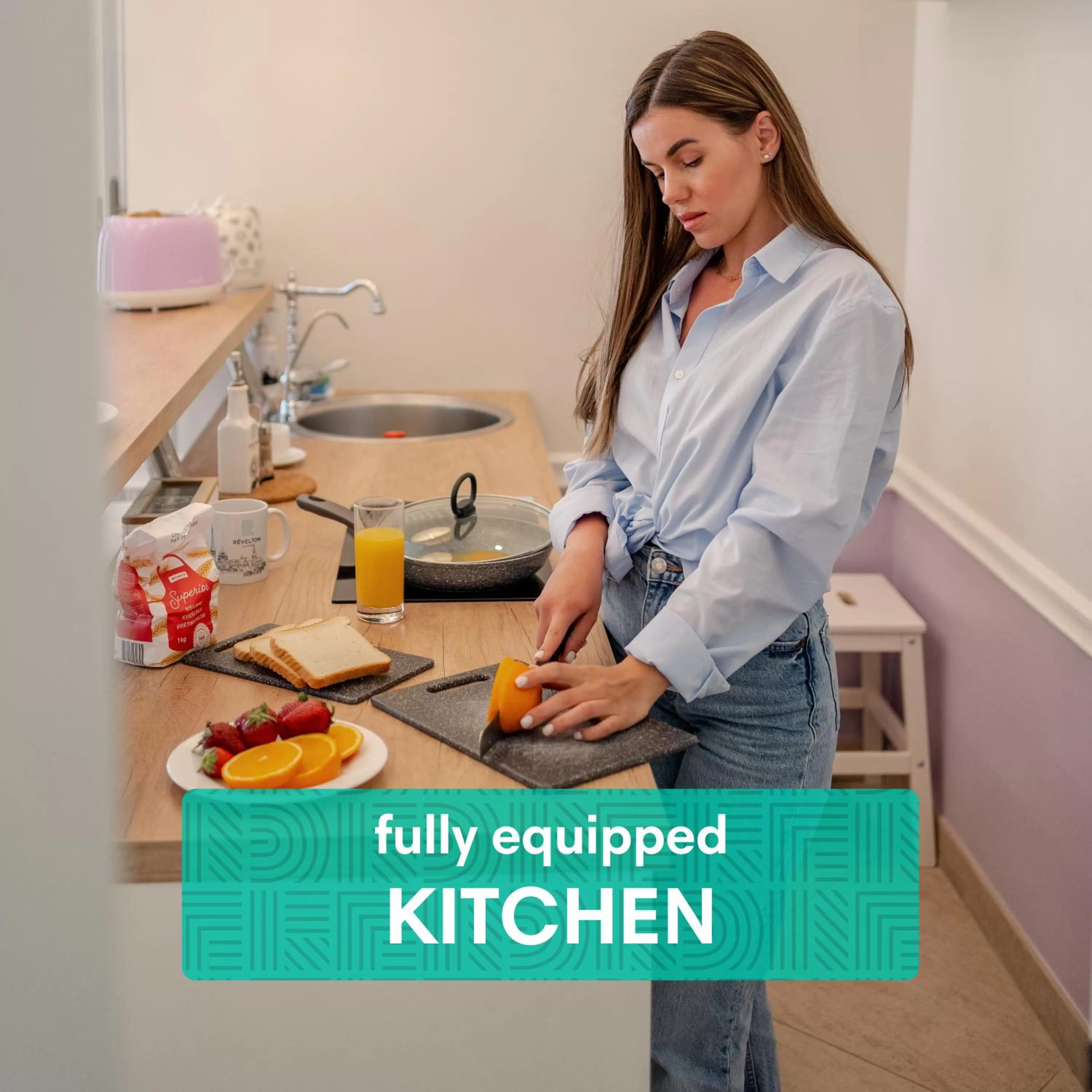 Kitchen or kitchenette in Revelton Suites Tallinn