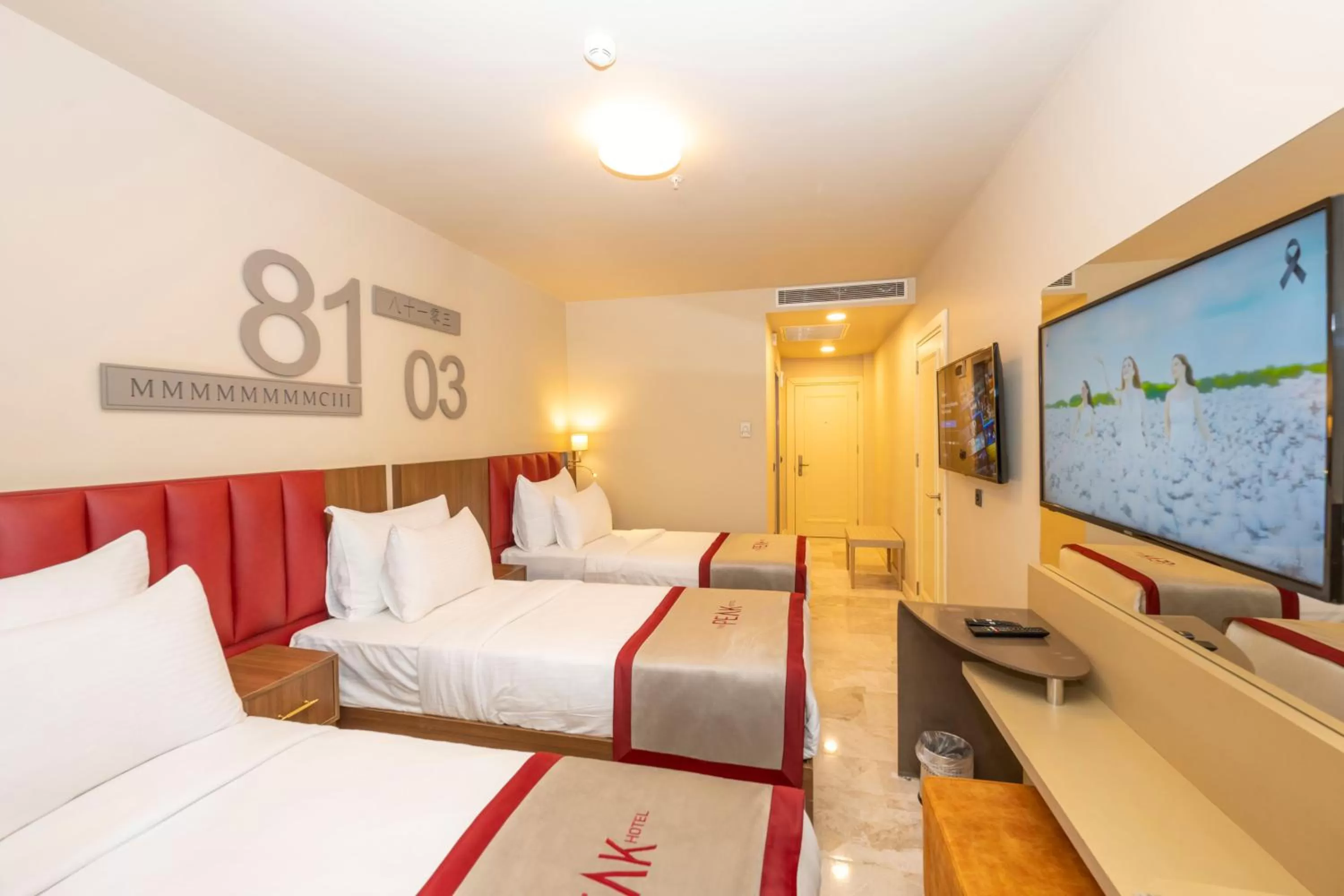 Communal lounge/ TV room, Bed in Ramada By Wyndham Istanbul Pera Taksim