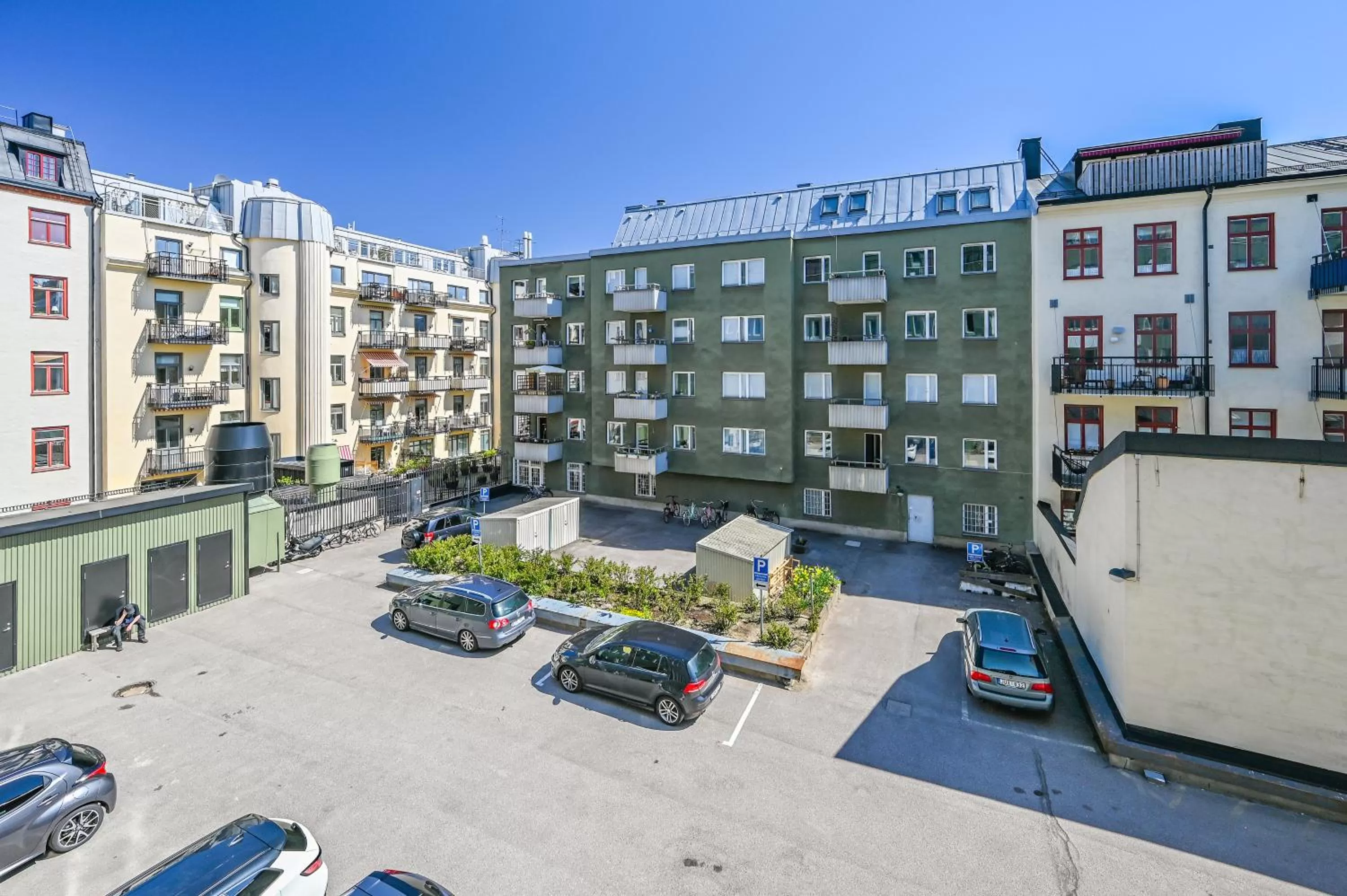 Garden view in Hotel Fridhem