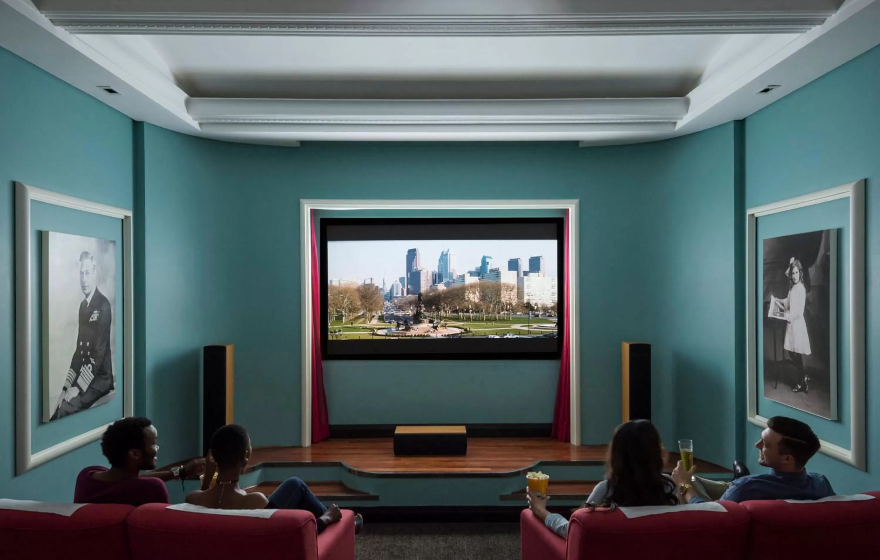 Communal lounge/ TV room in No5 Boutique Art Hotel by Mantis