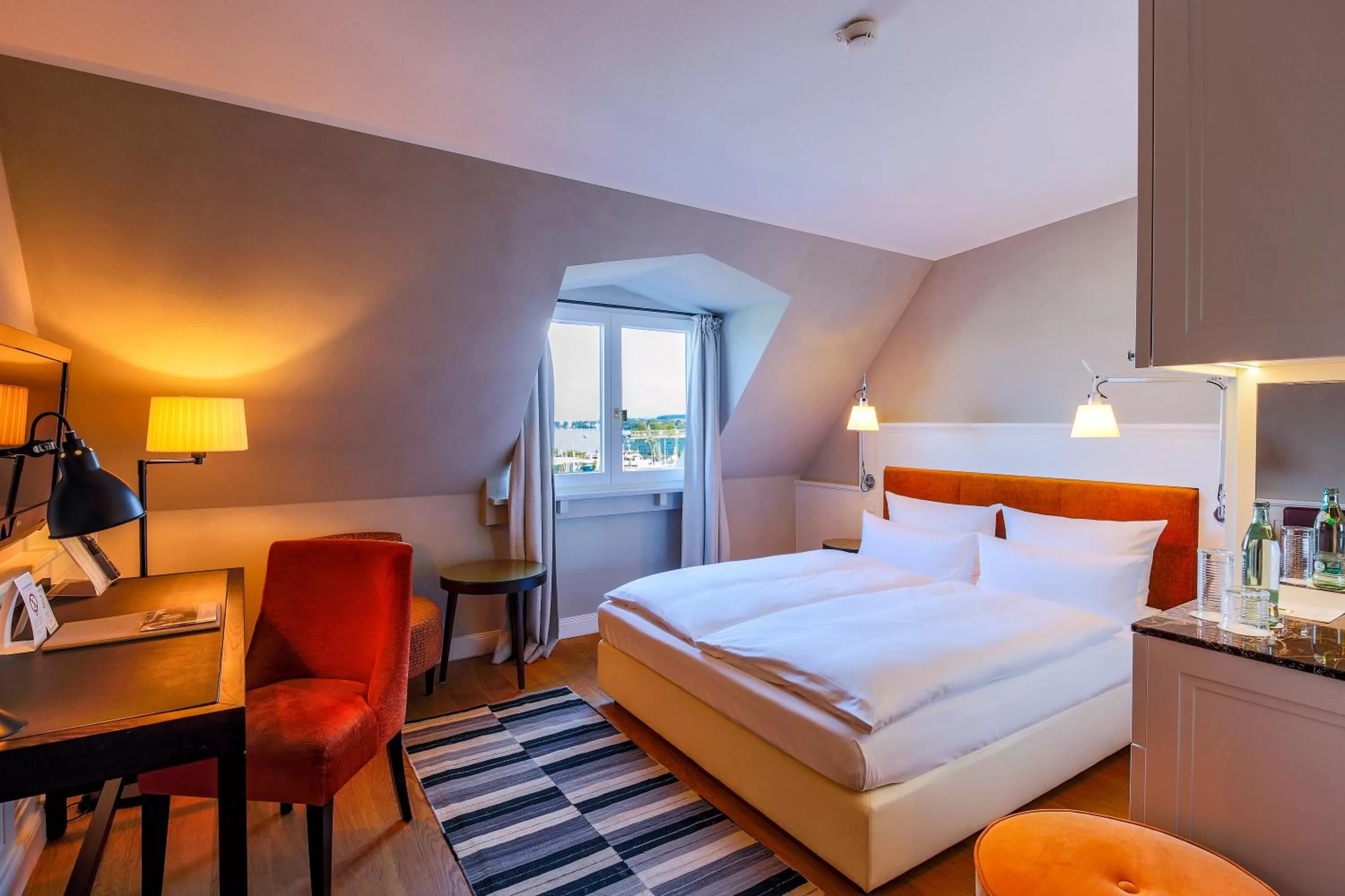 Bed in Hotel Halm Konstanz