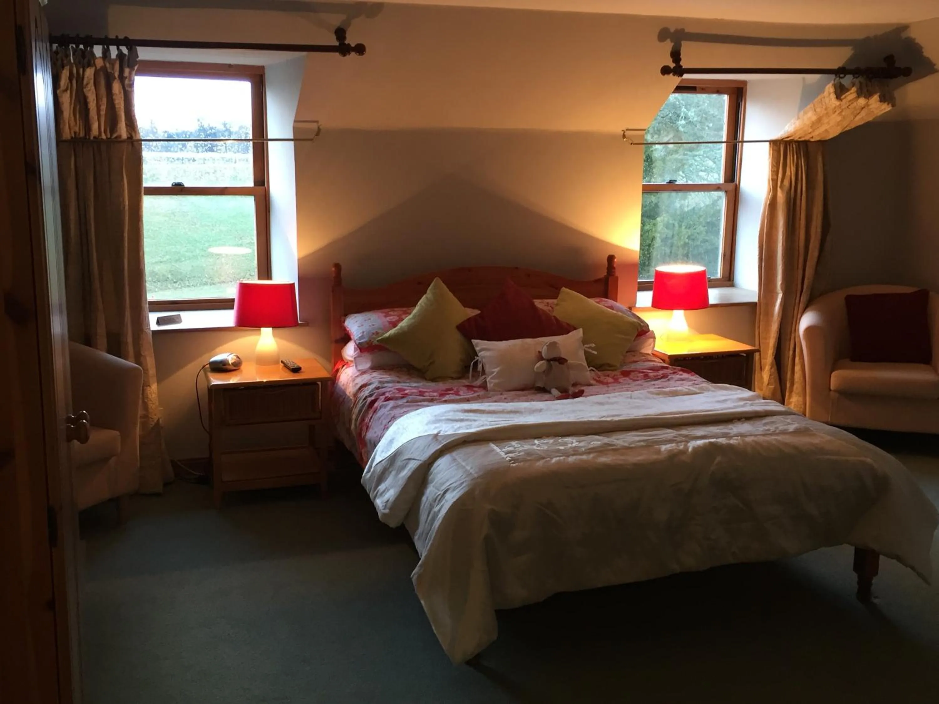 Bedroom, Bed in Lodge at Lochside