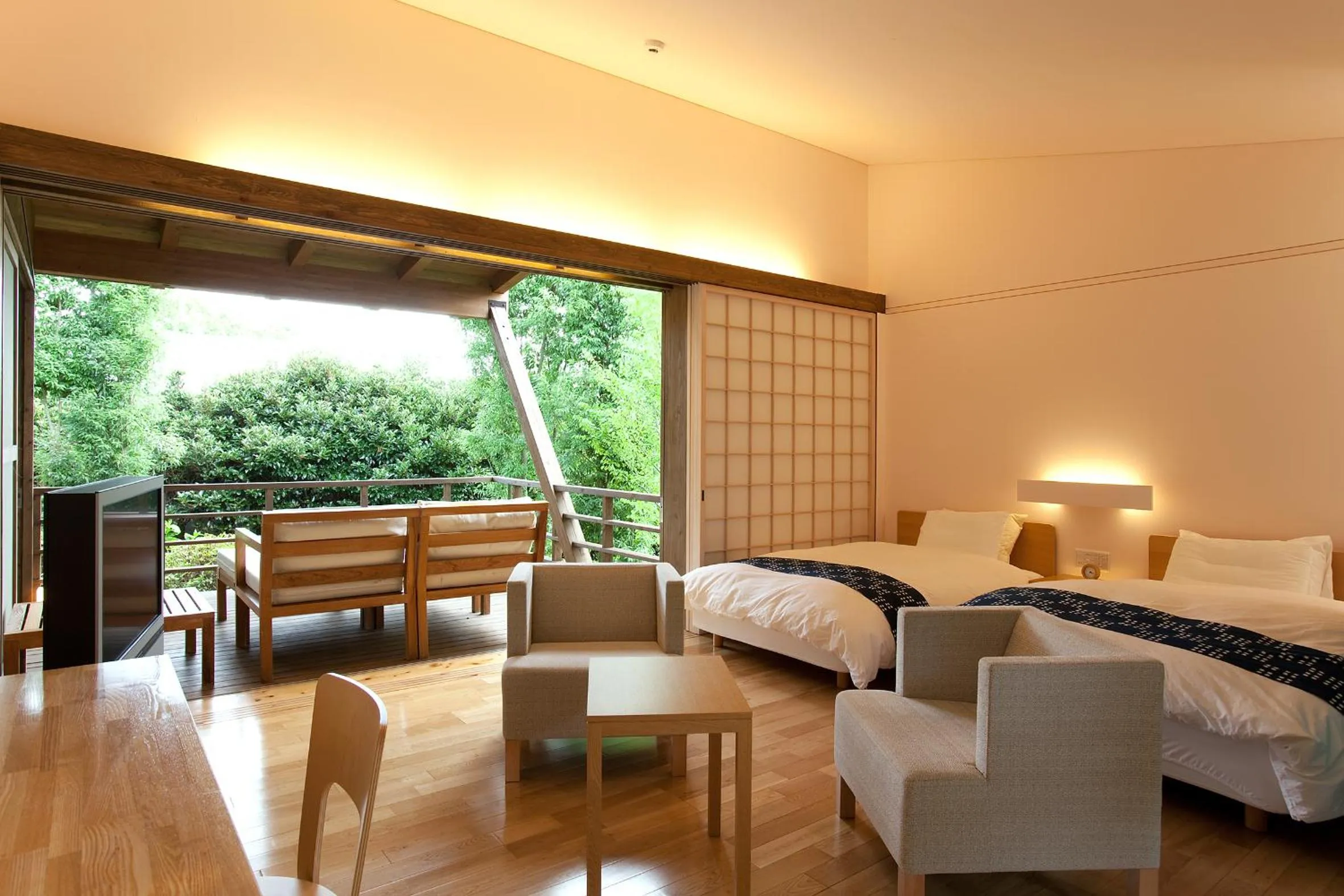 Photo of the whole room, Bed in Satsuki Bessou